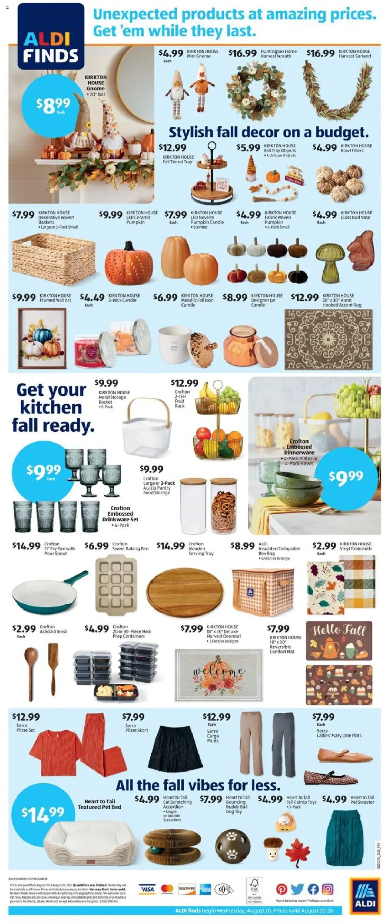 Aldi Weekly Ad - valid from 20.08.2025 | Page: 2 | Products: Bed, Box, Doormat, Bag