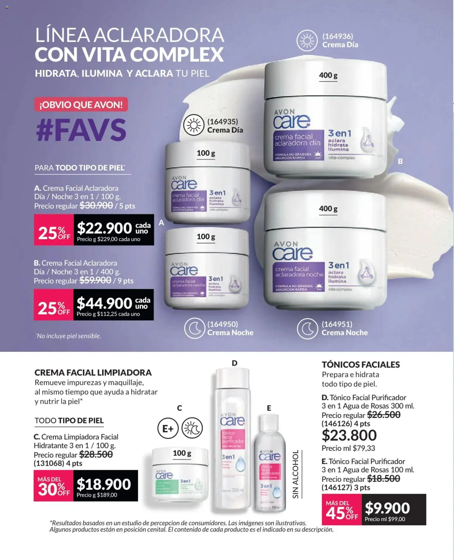 Avon revista - valida desde el 25.02.2026 | Página: 127 | Productos: Agua, Crema, Purificador, Tintura