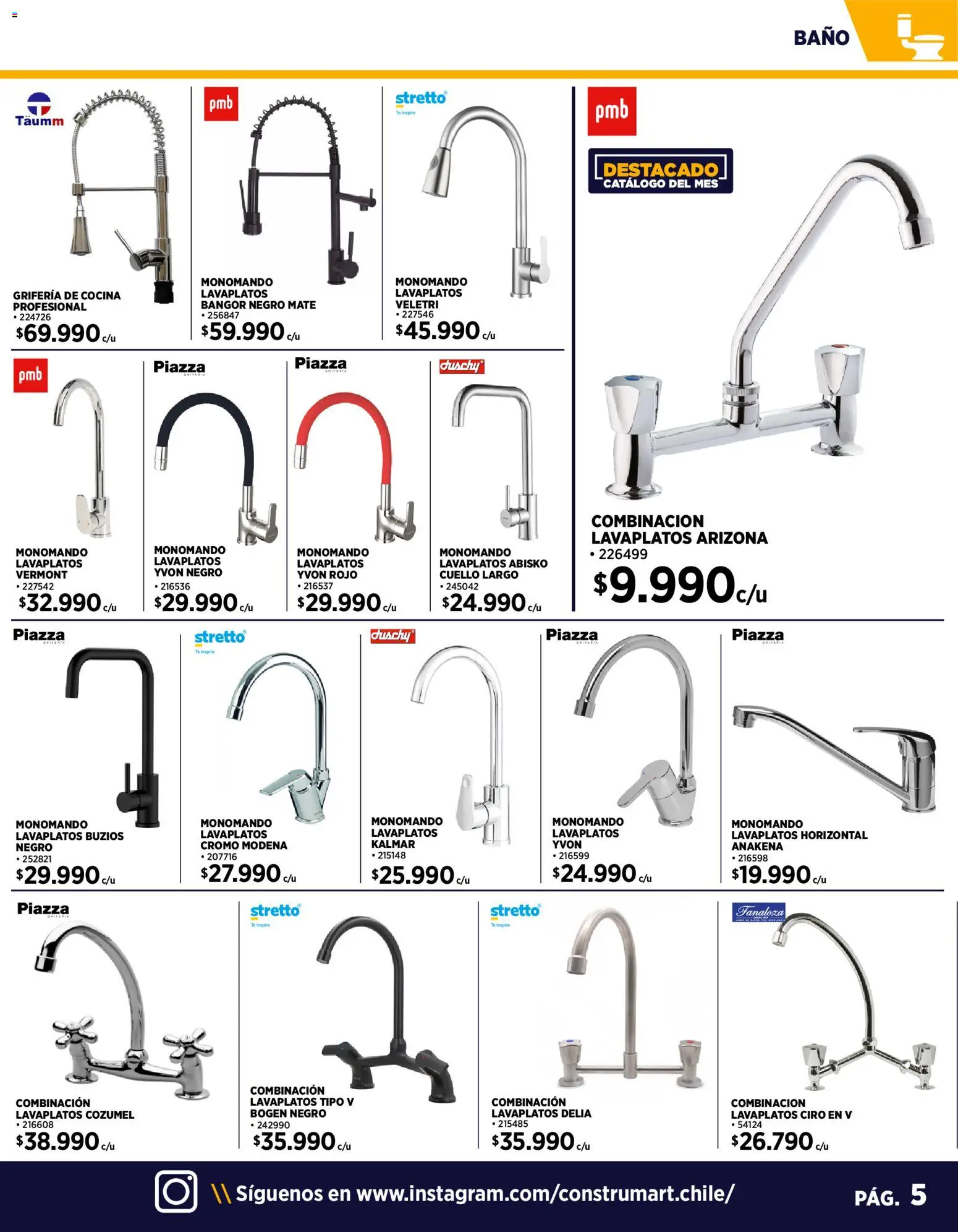 Construmart Ofertas │ válido desde el 01.01.2026 | Página: 5 | Productos: Cocina, Baño, Mate, Cuello