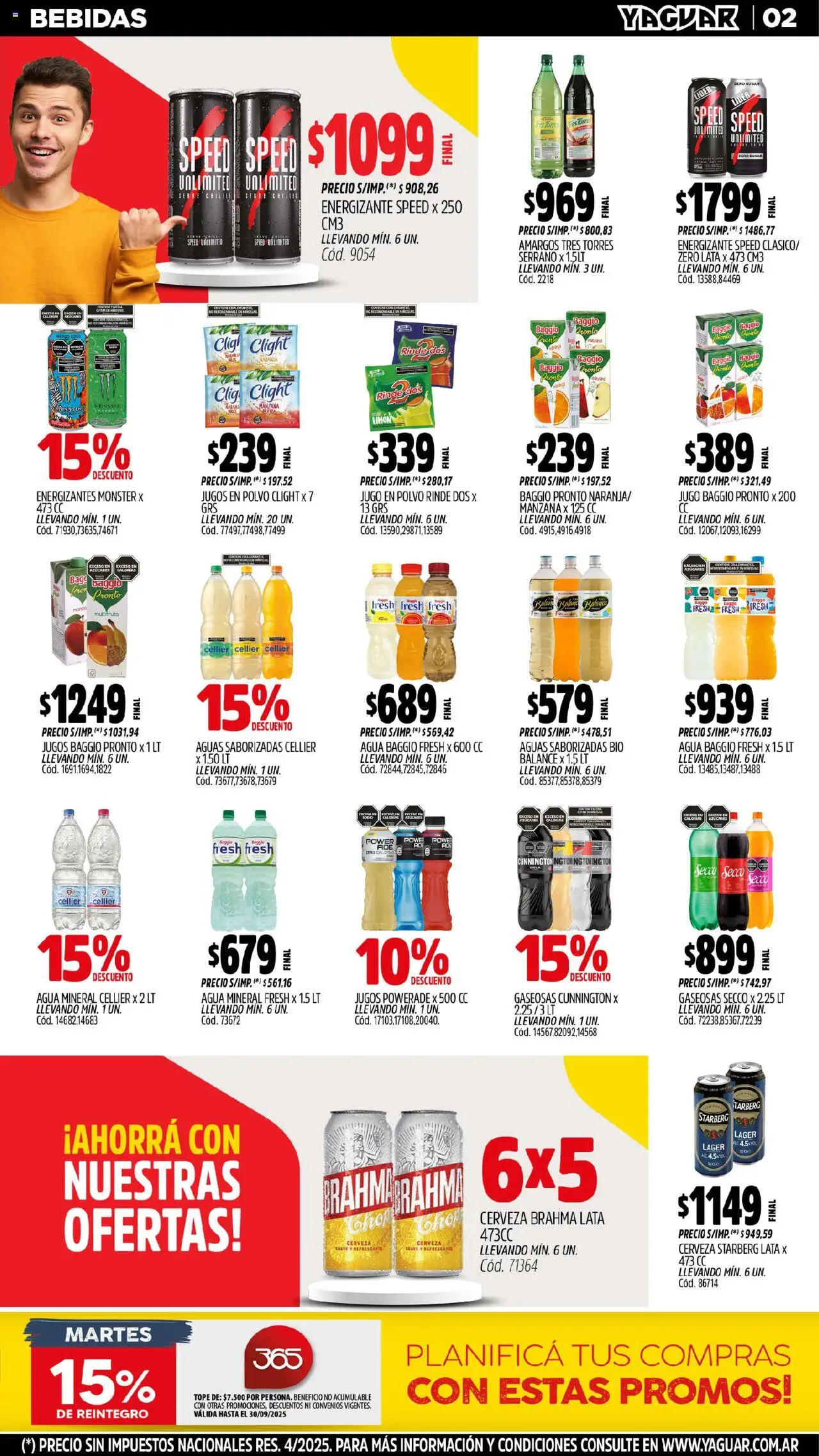 Yaguar - José C. Paz │ válido desde el 08.09.2025 | Página: 4 | Productos: Polvo, Agua, Limón, Jugo