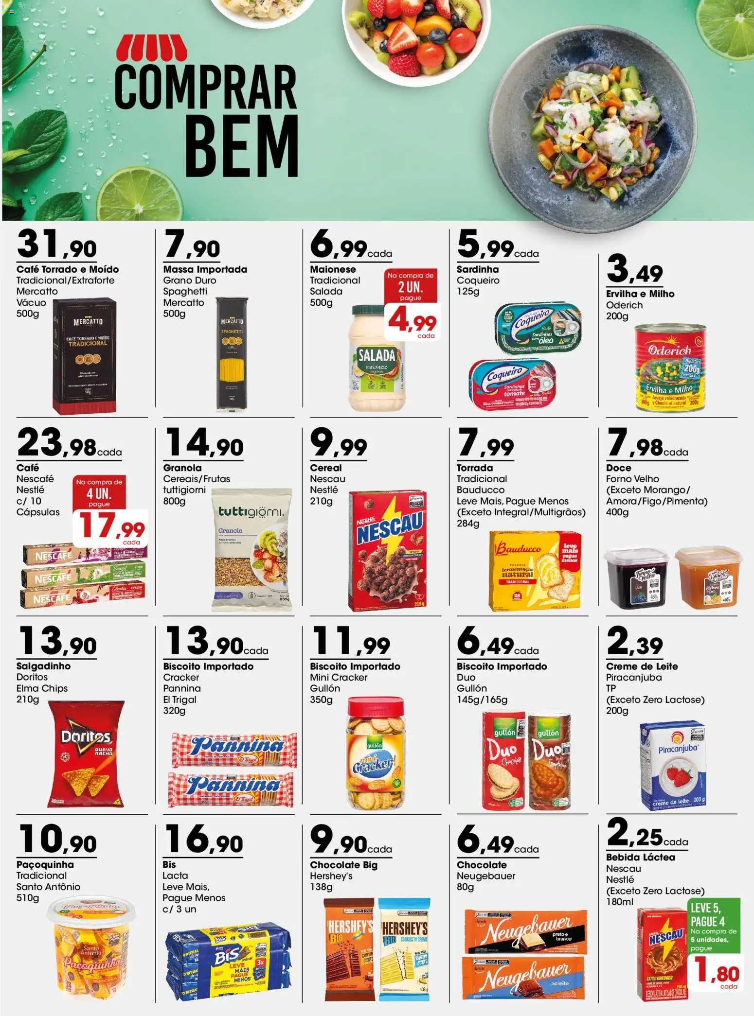 Zaffari Folheto - válido de 19.01.2026 | Página: 1 | Produtos: Ervilha, Elma Chips, Creme de leite, Maionese