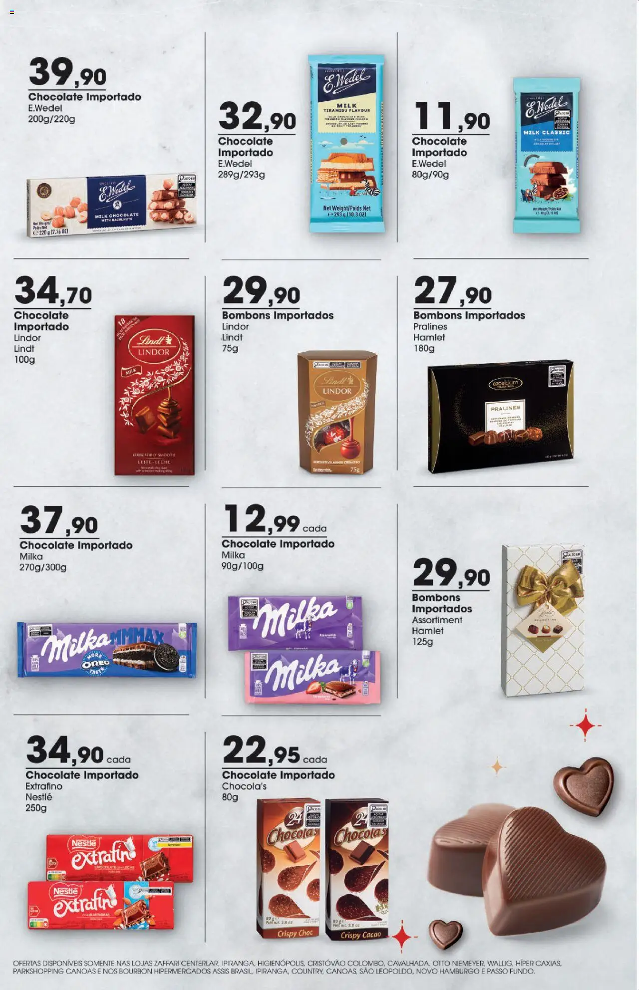 Zaffari Folheto - válido de 17.07.2025 | Página: 3 | Produtos: Leite, Chocolate, Bourbon