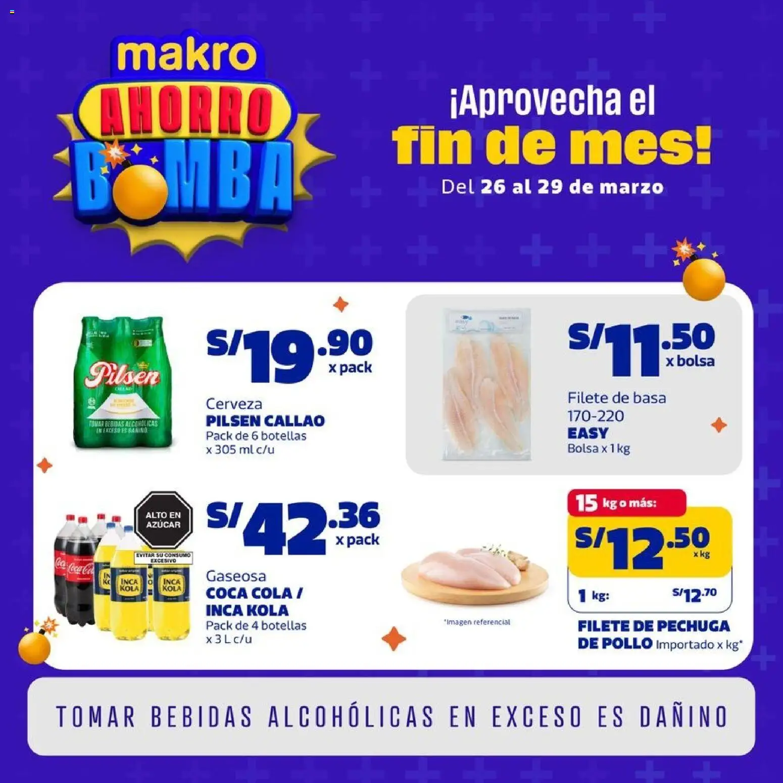 Catálogo Makro válido desde 26.03.2026 | Página: 1 | Productos: Cerveza, Bolsa