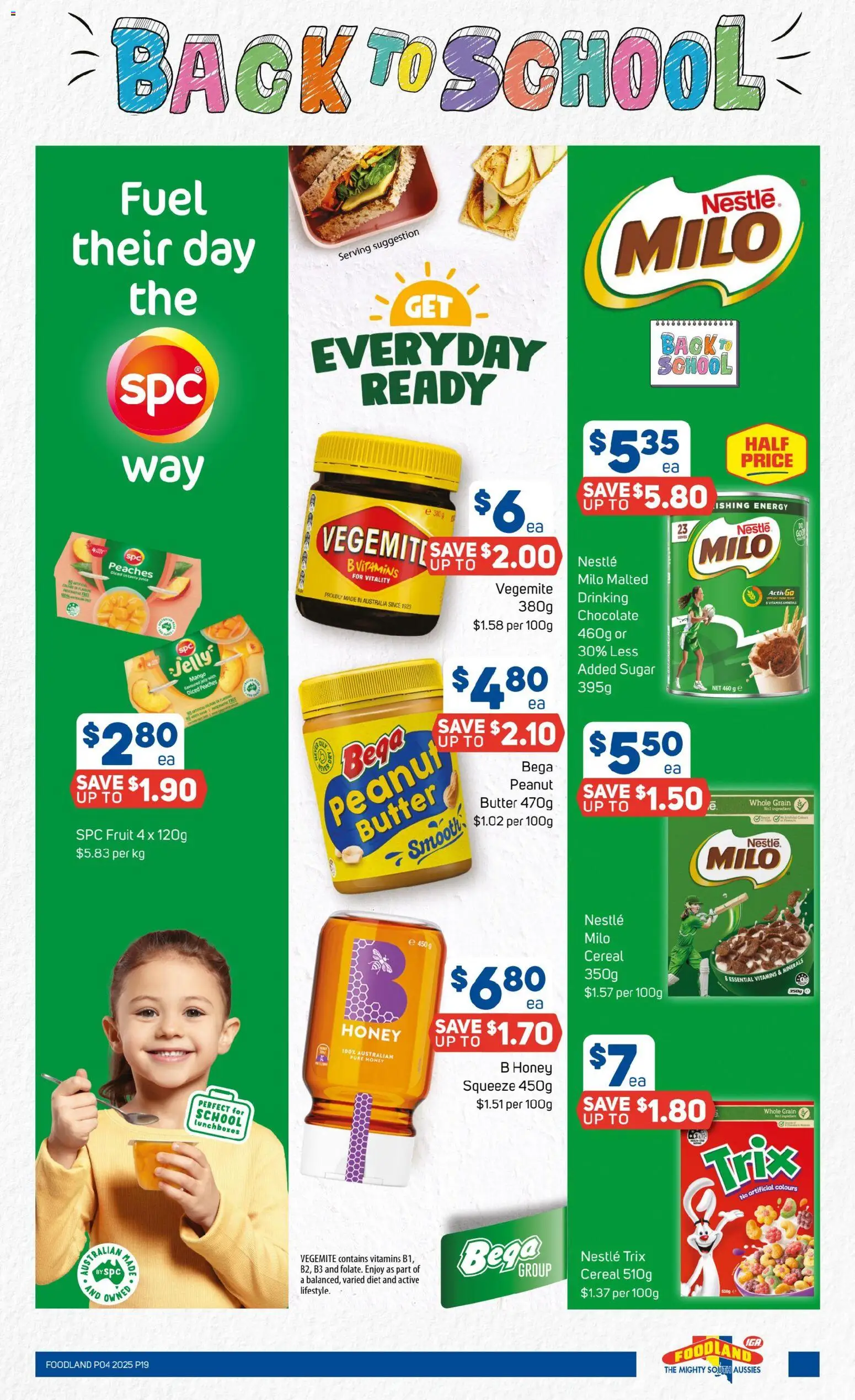 Foodland catalogue - valid from 21.01.2026 | Page: 19 | Products: Juice, Honey, Cereal, Sugar