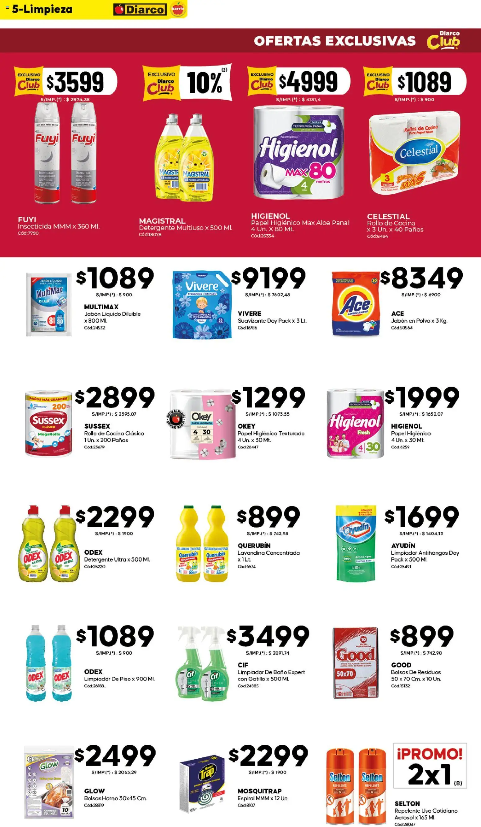 Diarco - Ofertas Diarco Barrio │ válido desde el 19.01.2026 | Página: 5 | Productos: Repelente, Polvo, Jabón líquido, Suavizante