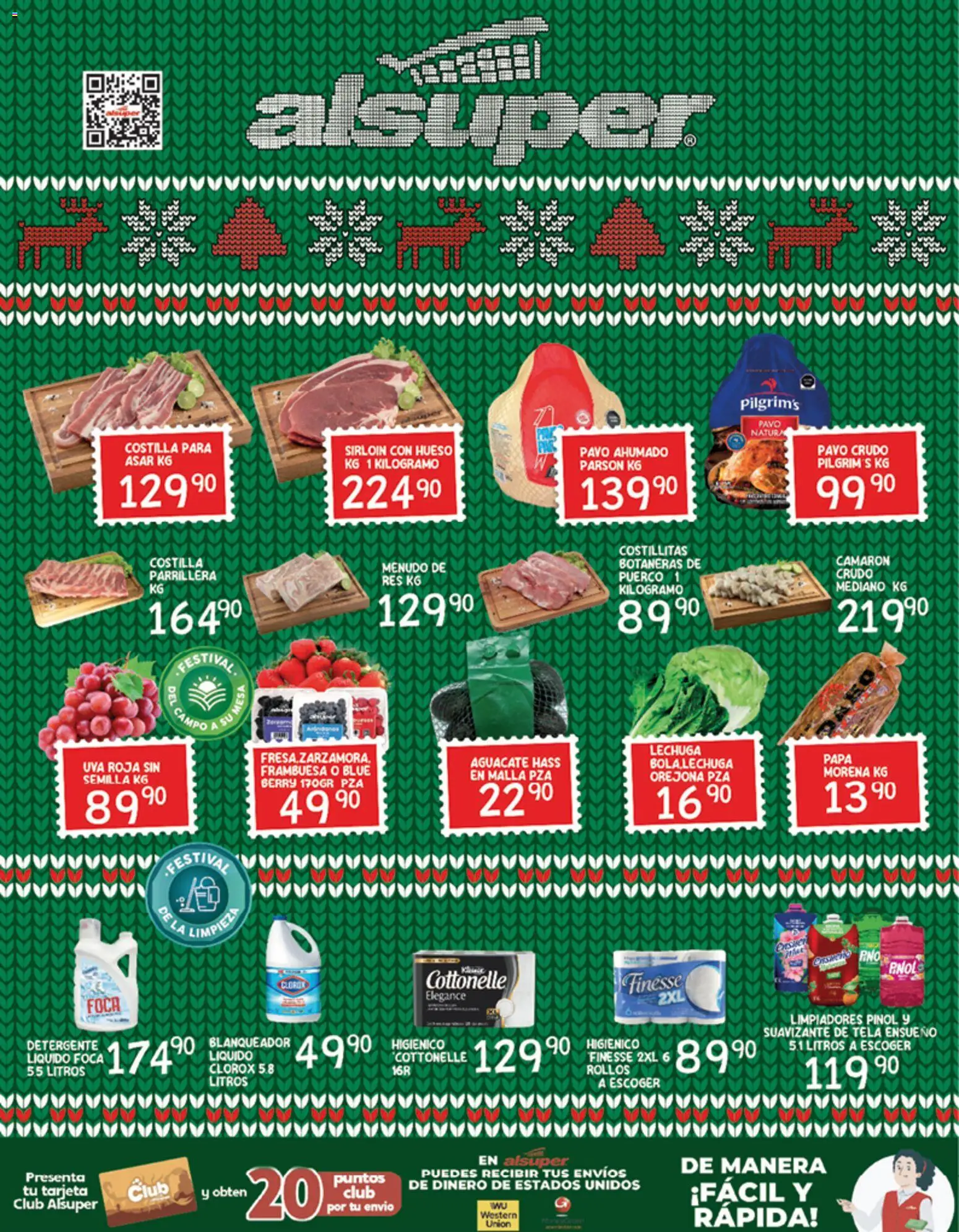Nuevas ofertas de Alsuper válidas en toda la República Mexicana desde el 26.12.2025. ¡Encuentra las mejores ofertas en Alsuper folleto Durango! | Página: 8 | Productos: Papa, Aguacate, Suavizante, Malla