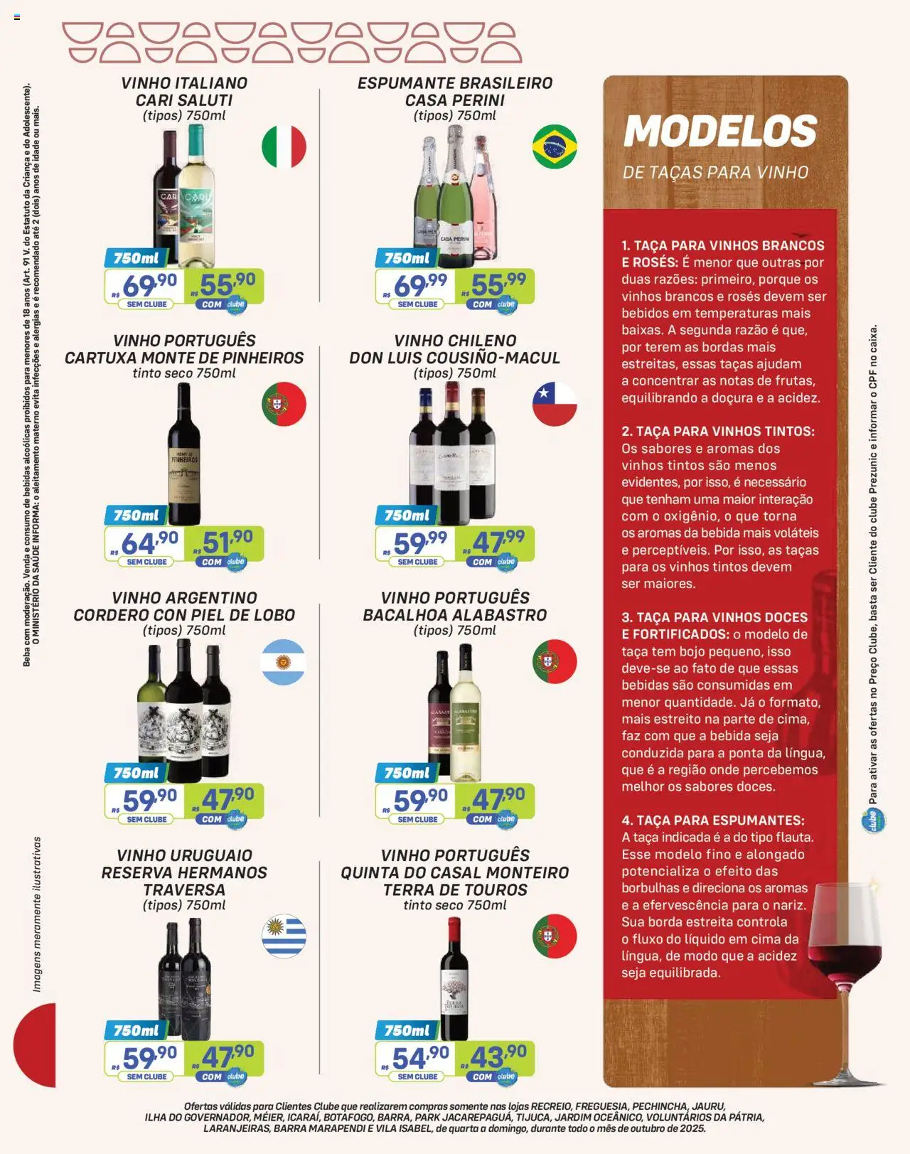 Prezunic Folheto - válido de 01.10.2025 | Página: 6 | Produtos: Espumante, Taças, Doces, Bebida