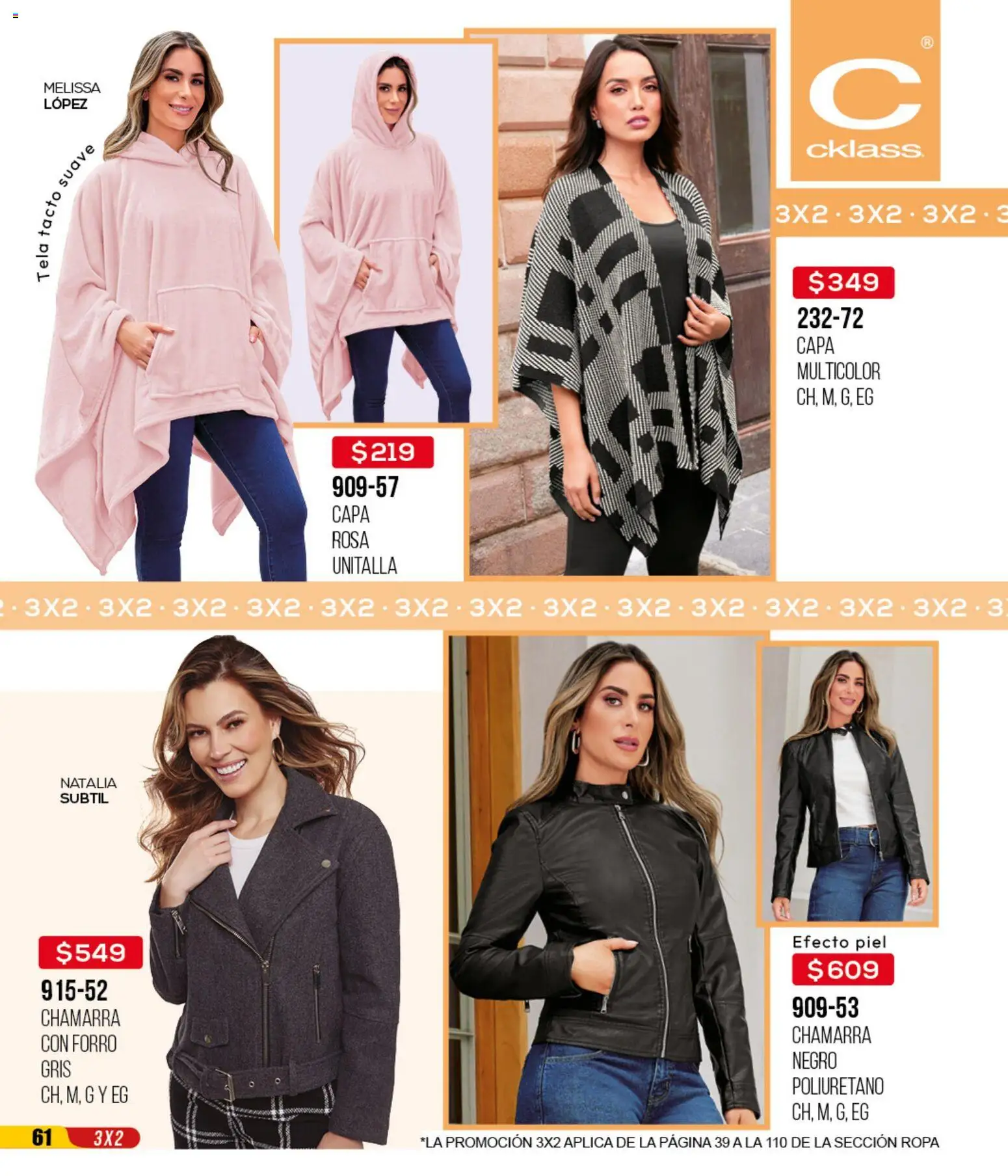 Nuevas ofertas de Cklass válidas en toda la República Mexicana desde el 14.04.2026. ¡Encuentra las mejores ofertas en Cklass catálogo 3X2 Digital Ropa! | Página: 62 | Productos: Chamarra