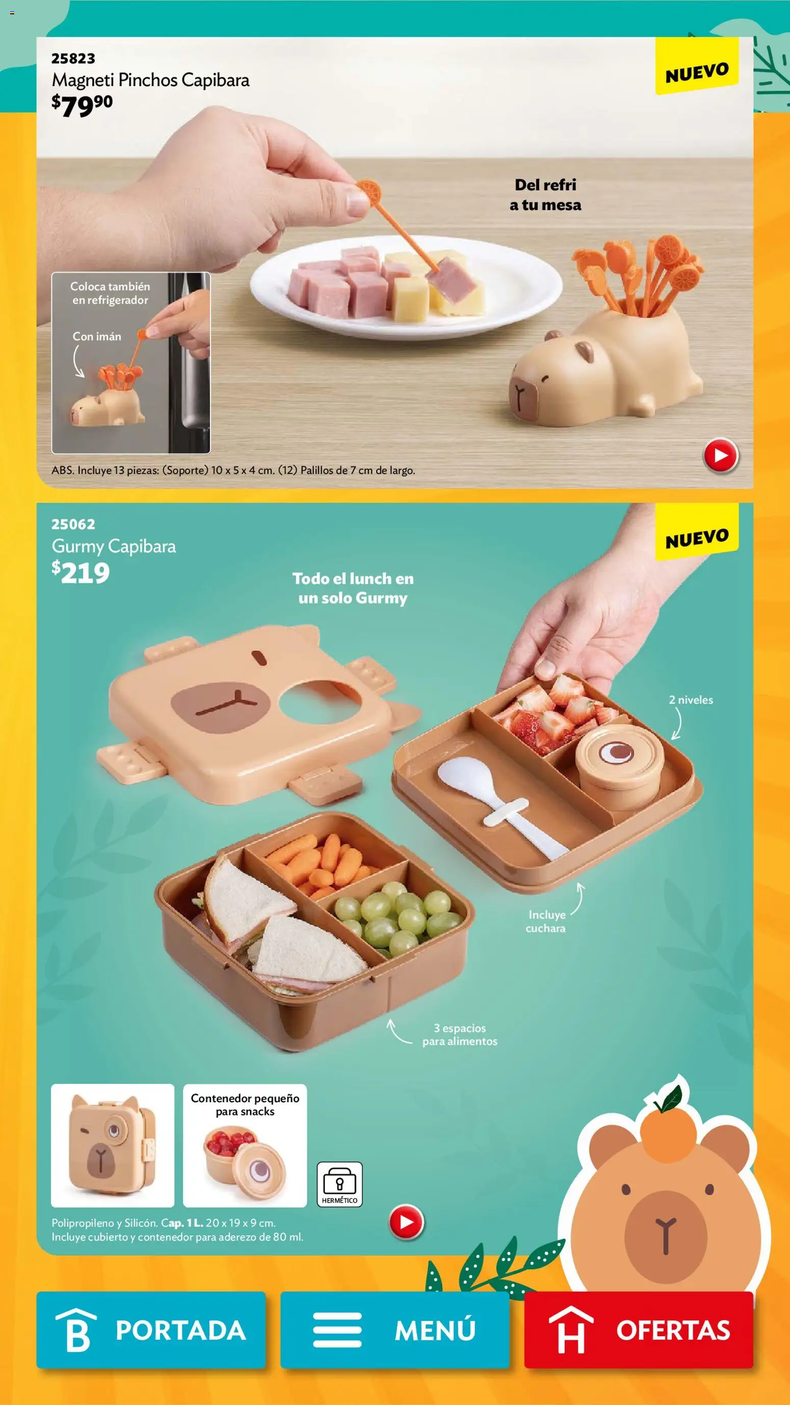 Nuevas ofertas de Betterware válidas en toda la República Mexicana desde el 01.12.2025. ¡Encuentra las mejores ofertas en Betterware campaña 12 2025! | Página: 31 | Productos: Aderezo, Imán, Contenedor, Cuchara