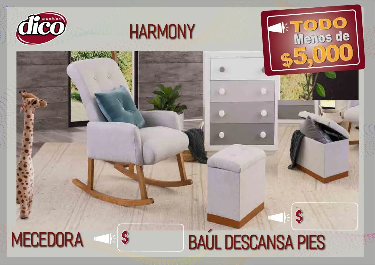 Nuevas ofertas de Muebles Dico válidas en toda la República Mexicana desde el 12.02.2025. ¡Encuentra las mejores ofertas en Muebles Dico catálogo Todo Menos! | Página: 34 | Productos: Sofá, Cama