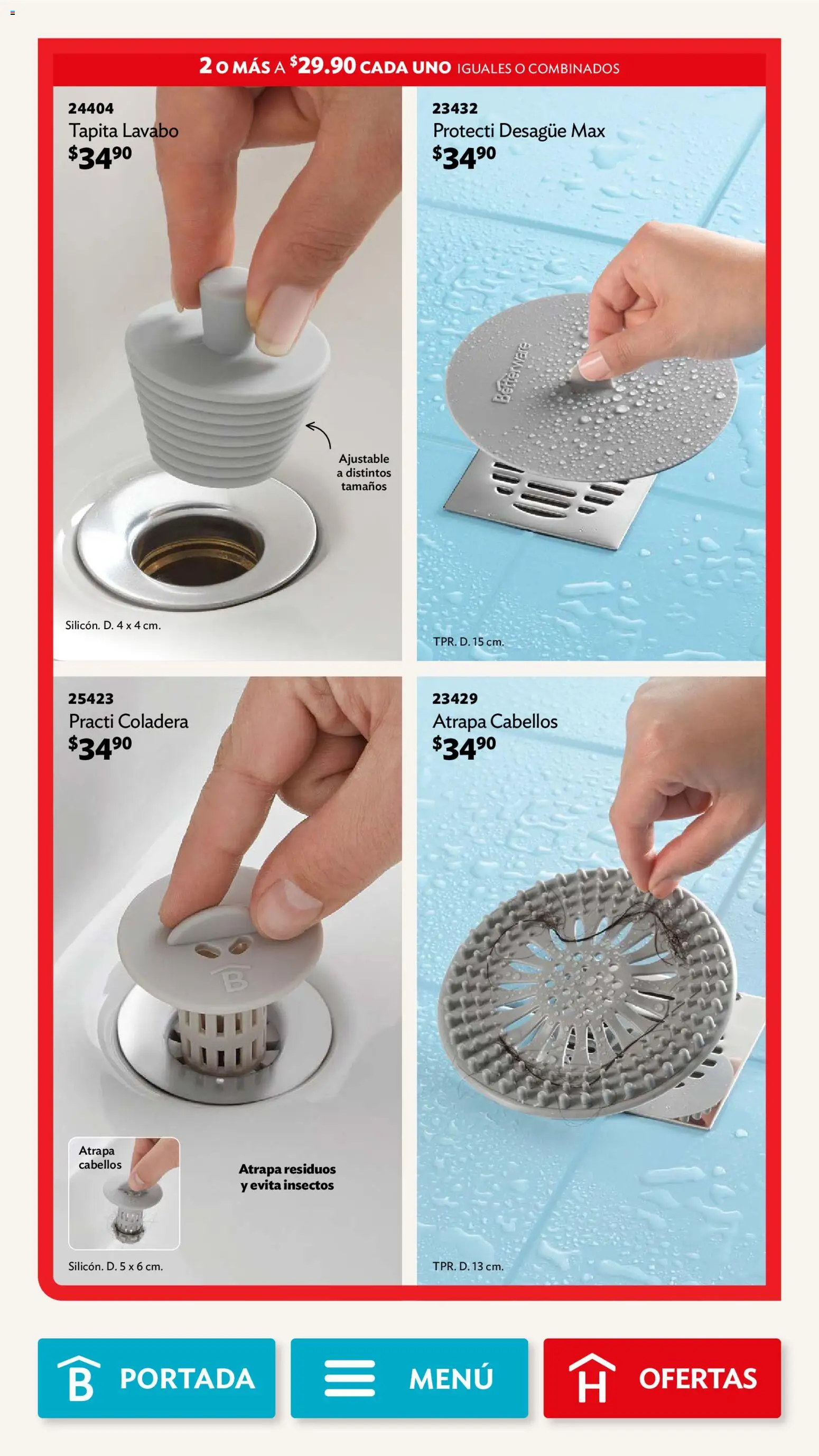 Nuevas ofertas de Betterware válidas en toda la República Mexicana desde el 03.11.2025. ¡Encuentra las mejores ofertas en Betterware campaña 11 2025! | Página: 90 | Productos: Lavabo