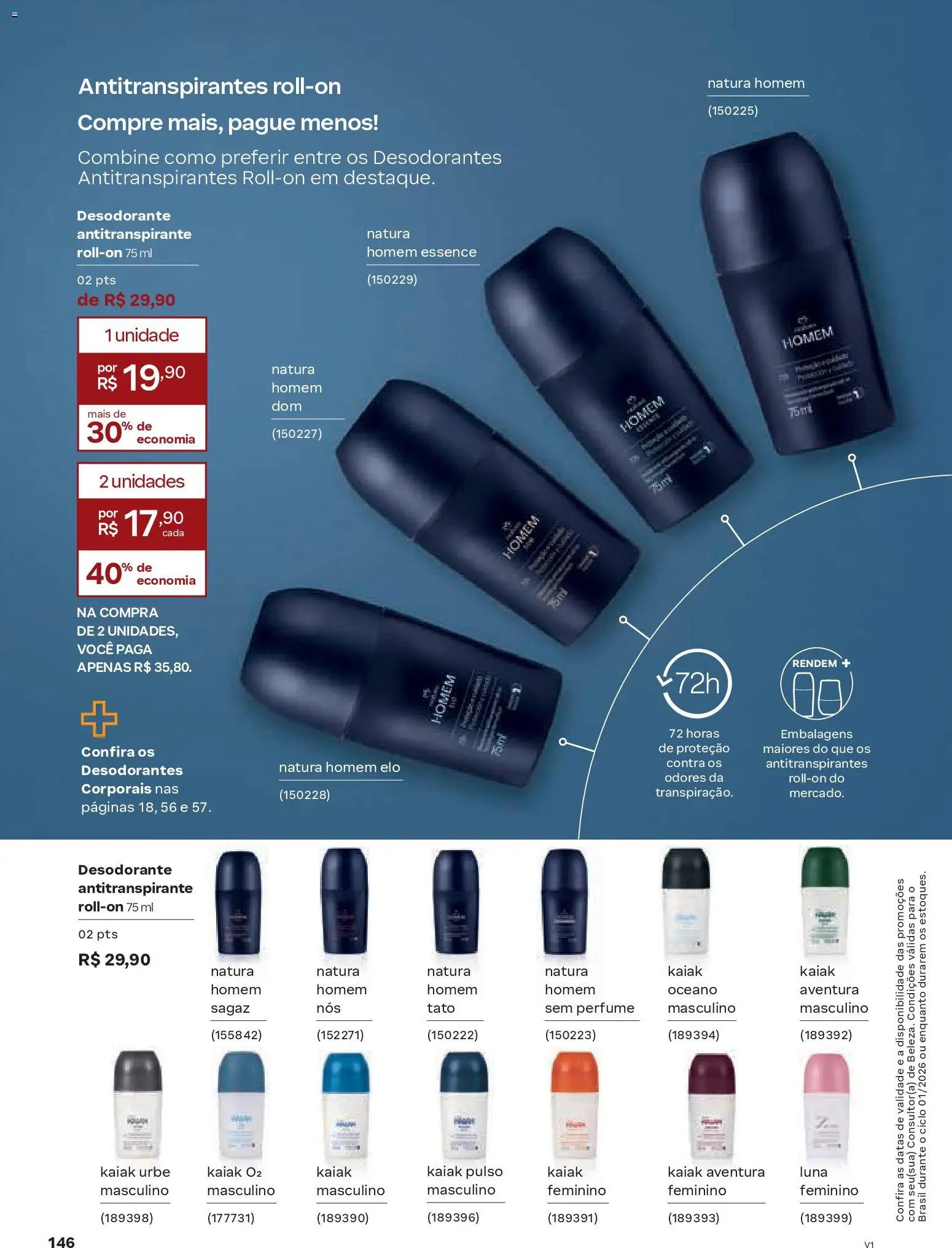 Natura Folheto - válido de 26.12.2025 | Página: 146 | Produtos: Perfume, Desodorante