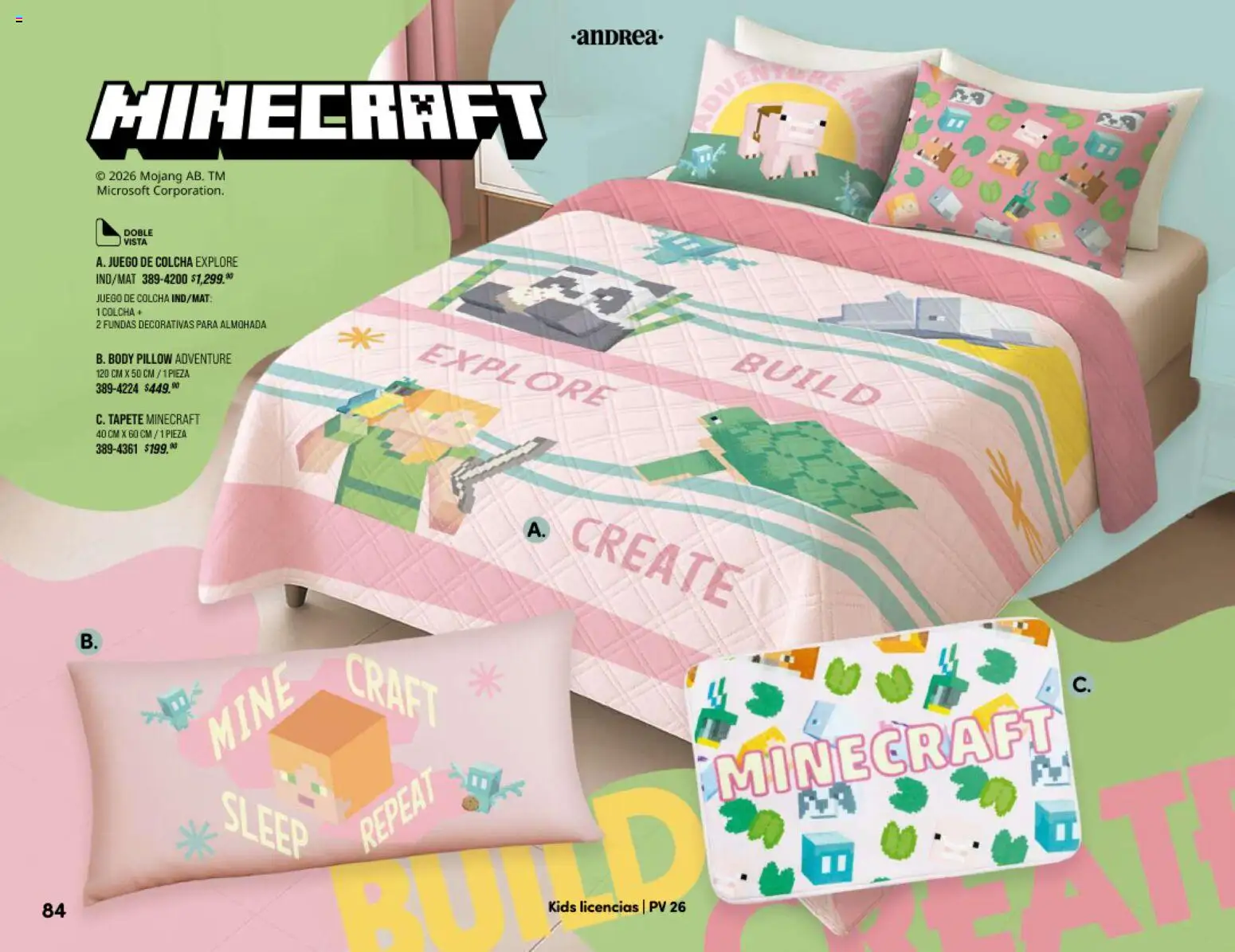 Nuevas ofertas de Andrea válidas en toda la República Mexicana desde el 25.01.2026. ¡Encuentra las mejores ofertas en Andrea catálogo Home! | Página: 84 | Productos: Juego, Almohada, Body, Tapete