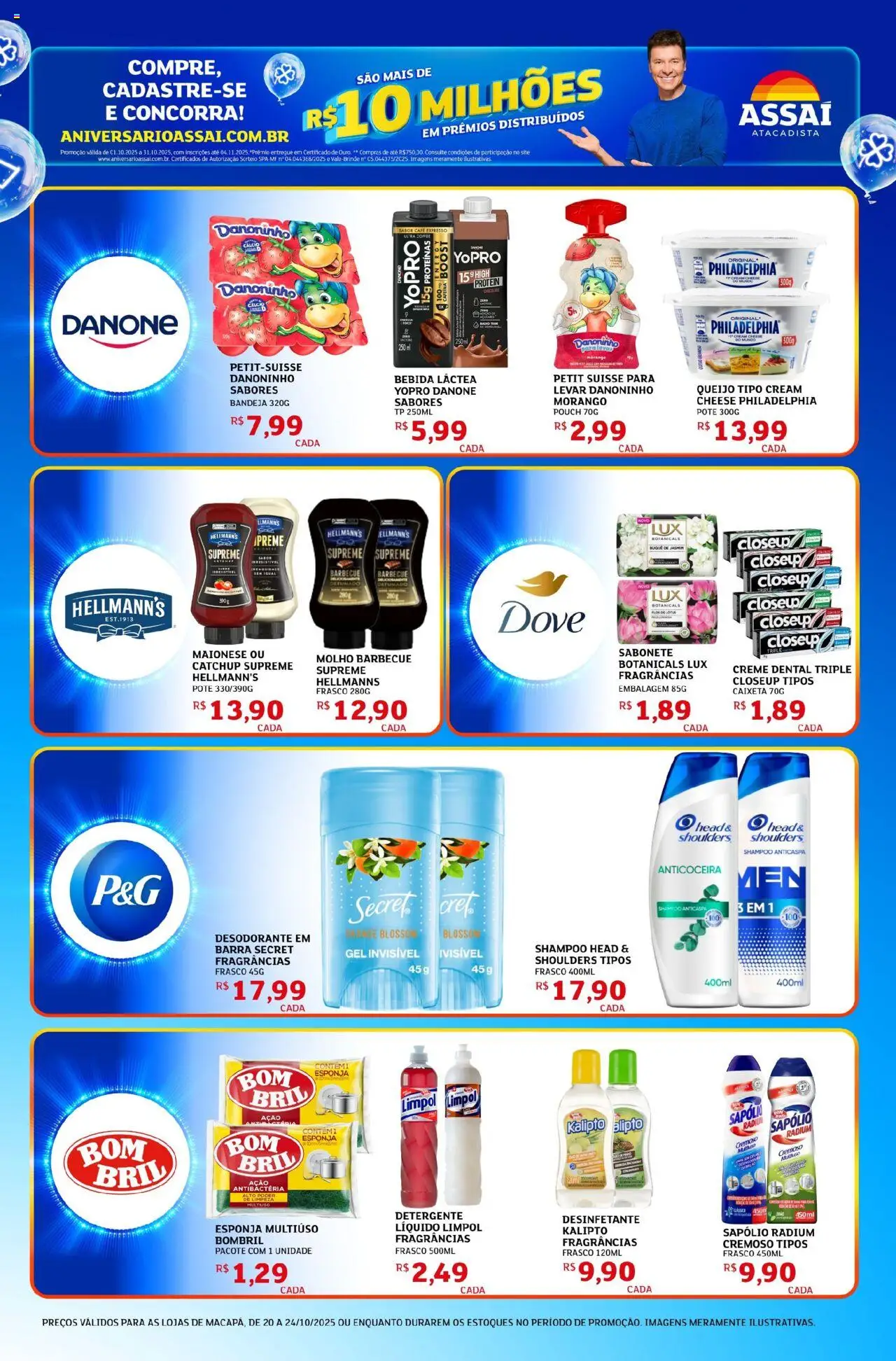 Assaí Atacadista Folheto - válido de 20.10.2025 | Página: 5 | Produtos: Desodorante, Bebida, Dove, Desinfetante