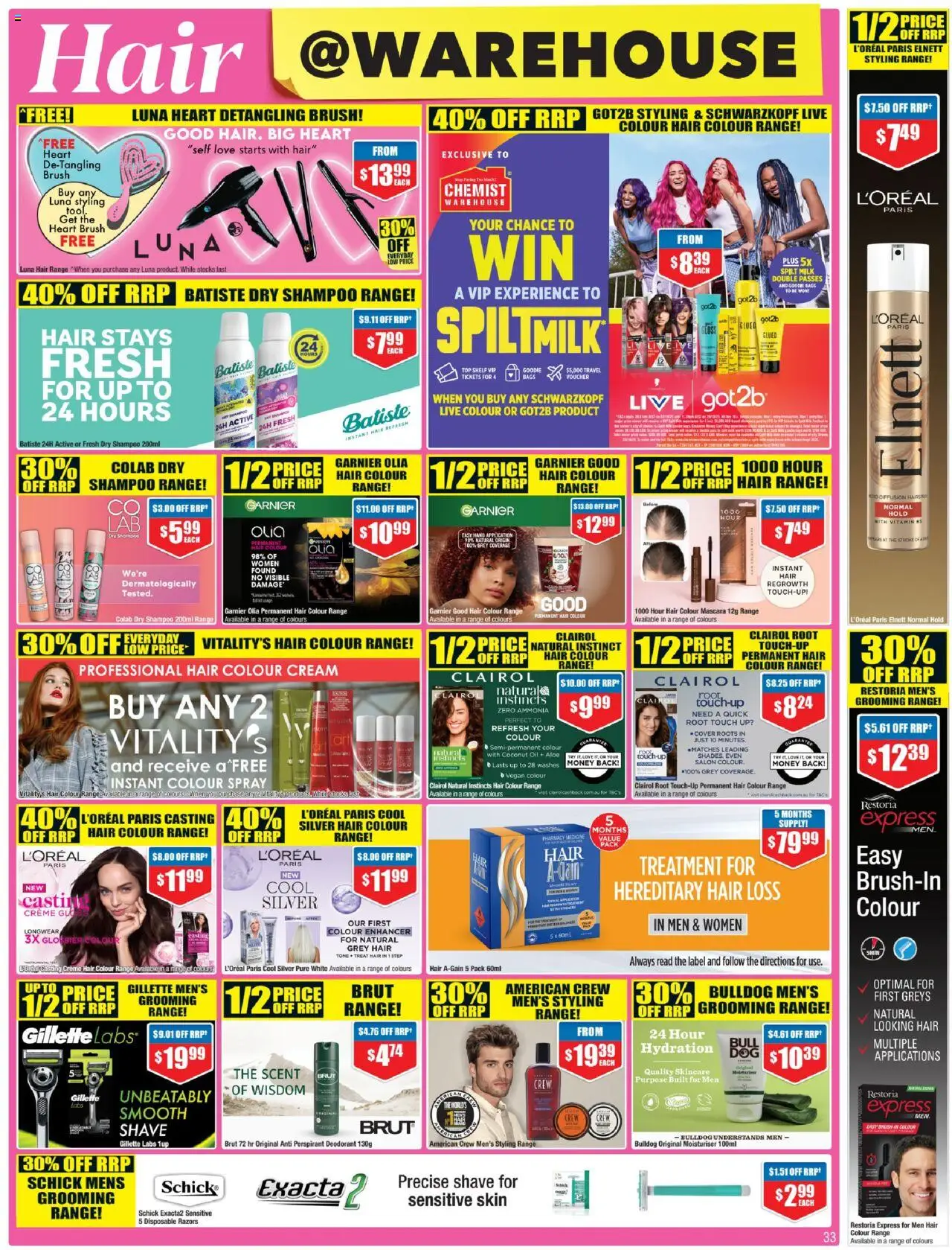 Chemist Warehouse catalogue - valid from 02.10.2025 | Page: 33 | Products: Mascara, Moisturiser, Deodorant, Vitamin