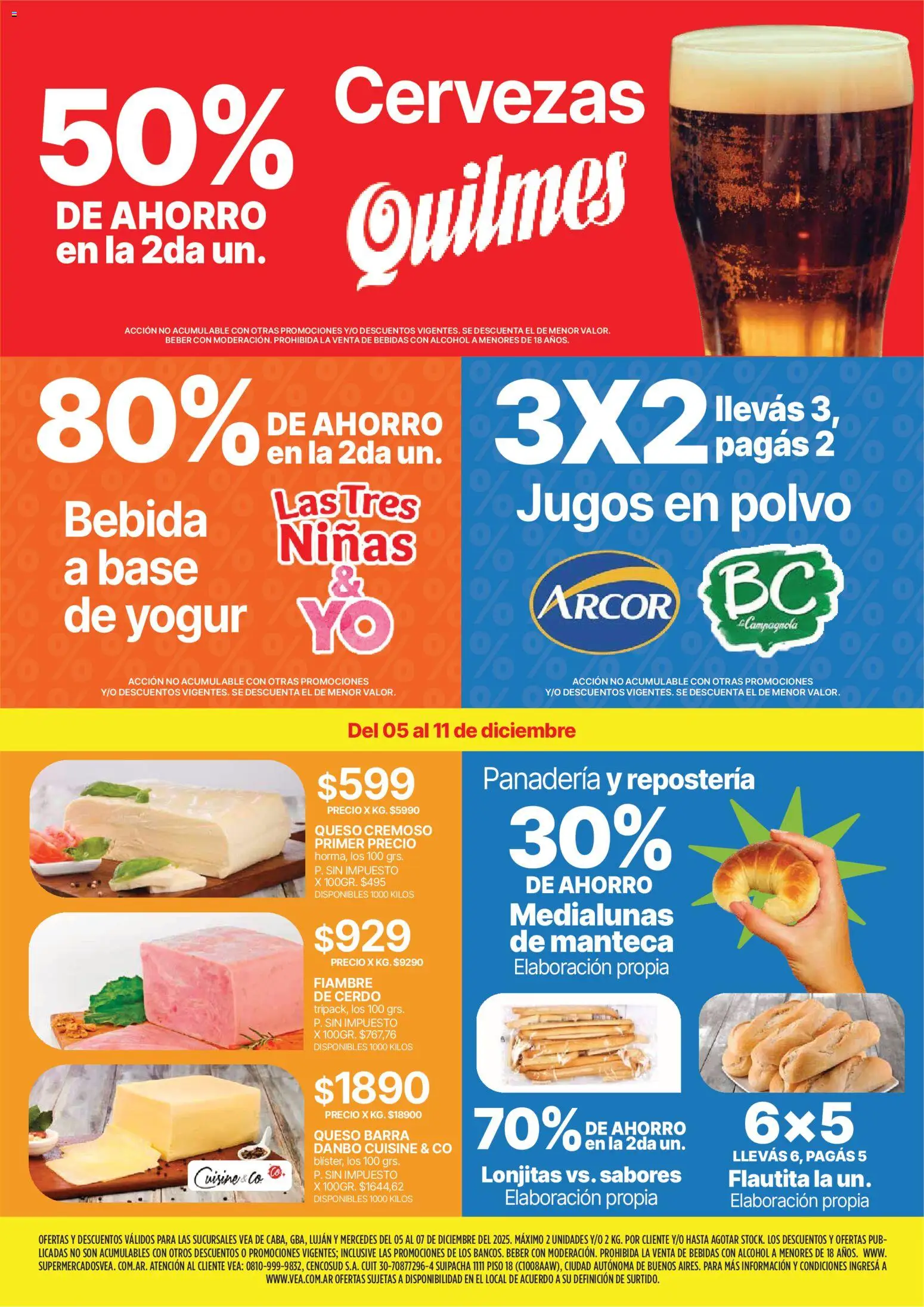 Vea ofertas │ válido desde el 05.12.2025 | Página: 2 | Productos: Panadería, Polvo, Yogur, Cerdo