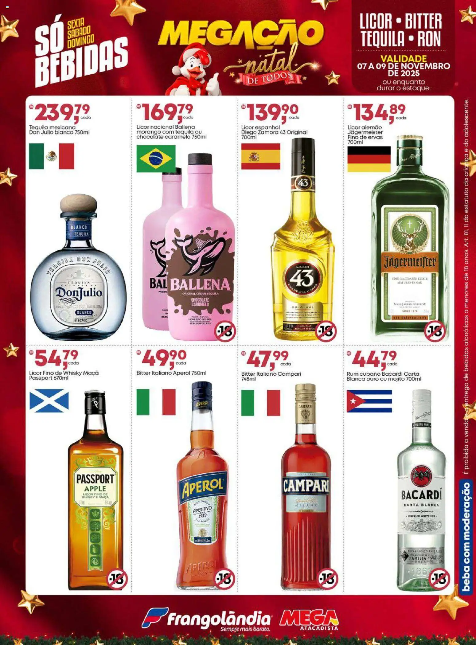 Frangolândia Folheto - válido de 07.11.2025 | Página: 5 | Produtos: Whisky, Licor, Tequila, Rum