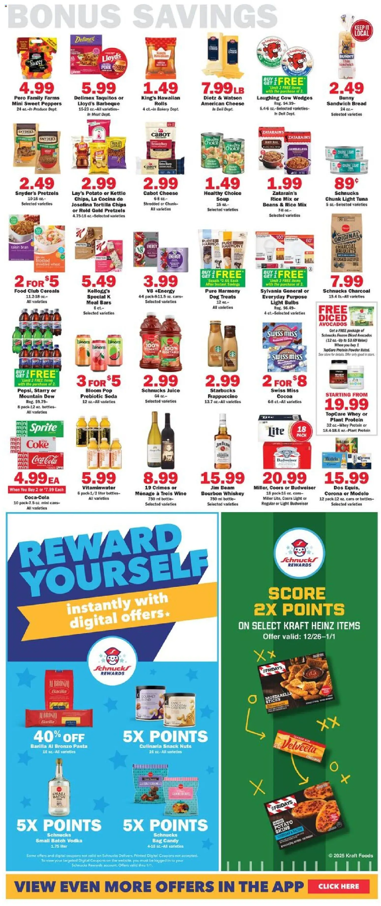 Schnucks Weekly Print Ad - IN - valid from 26.12.2025 | Page: 5 | Products: Dog Treats, Powder, Pasta, Nuts