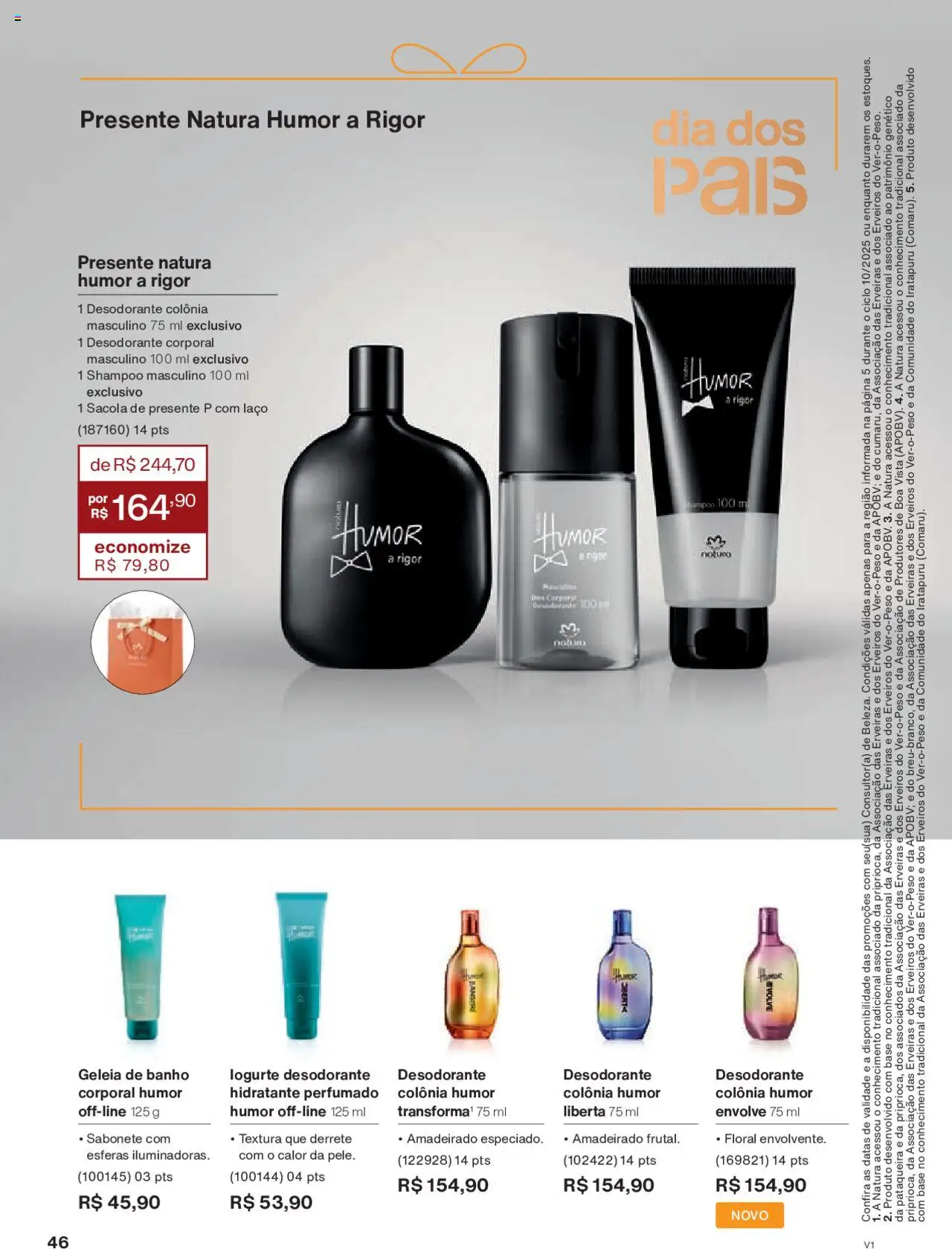 Natura Folheto - válido de 05.06.2025 | Página: 46 | Produtos: Desodorante, Base, Geleia, Sabonete