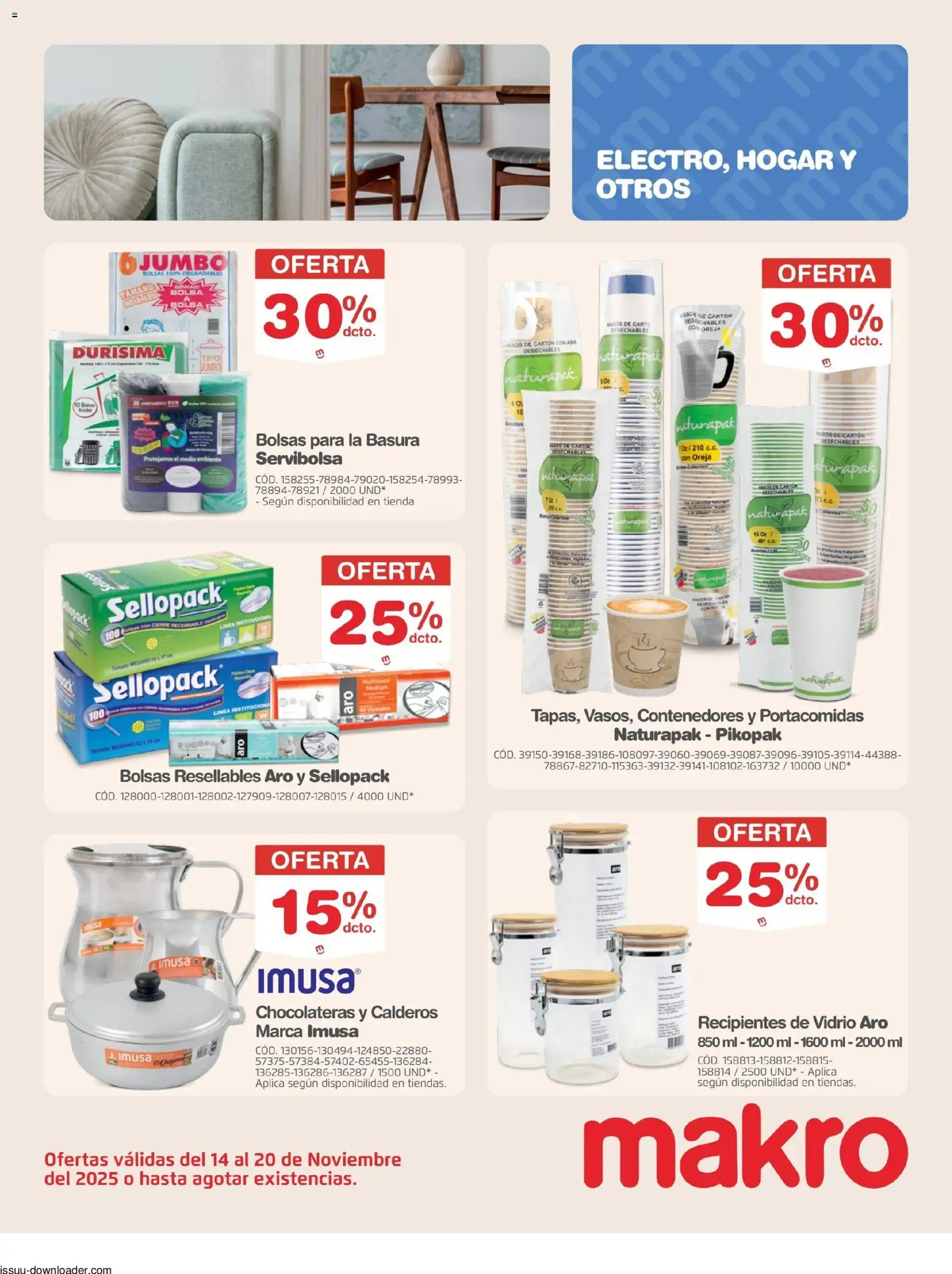 Makro revista - valida desde el 14.11.2025 | Página: 29 | Productos: Vasos