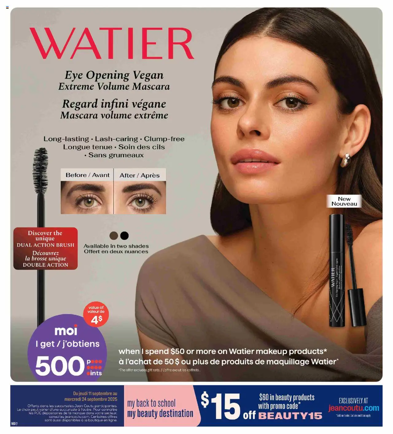 Jean Coutu flyer valid from 11.09.2025 | Page: 2 | Products: Brush, Mascara
