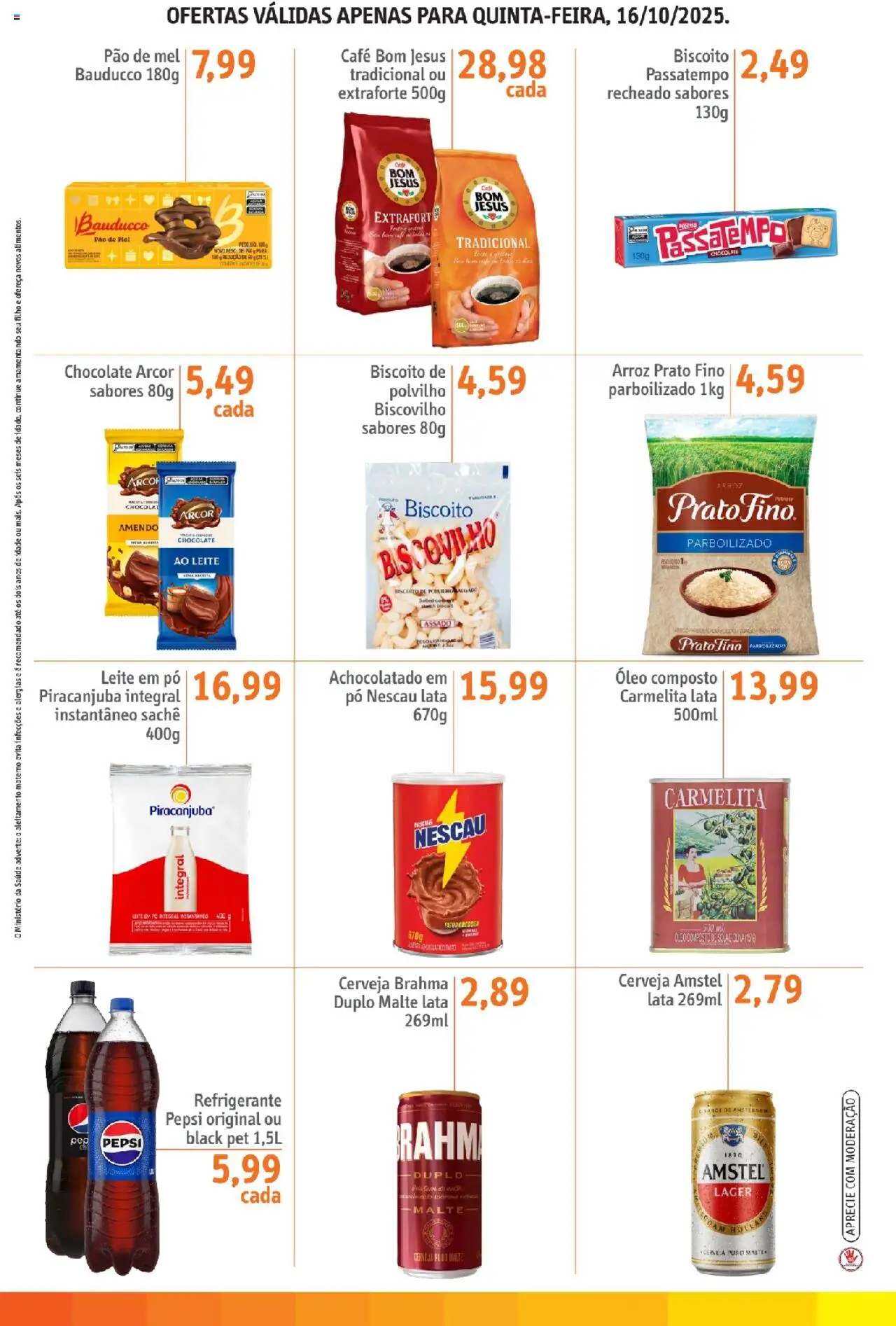 Sonda Folheto - válido de 16.10.2025 | Página: 3 | Produtos: Biscoito, Polvilho, Café, Cerveja