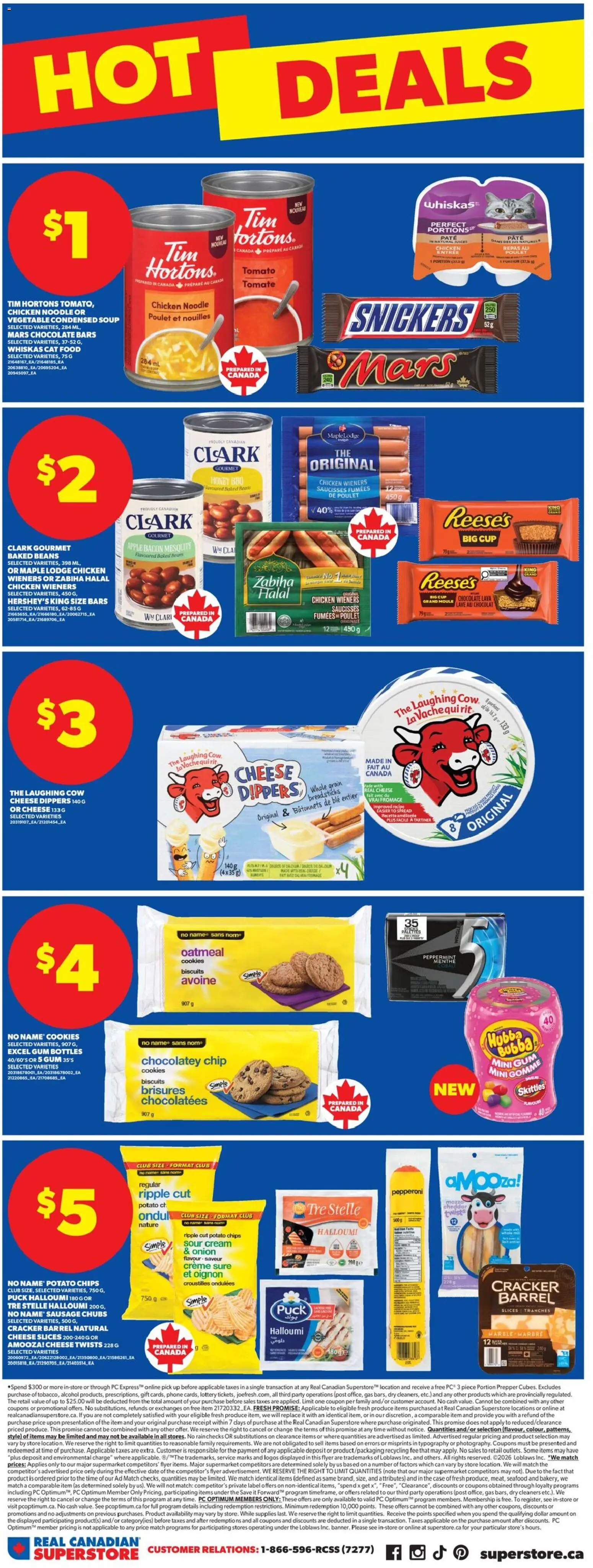 Real Canadian Superstore flyer valid from 22.01.2026 | Page: 6 | Products: Cookies, PC, Case, Chicken
