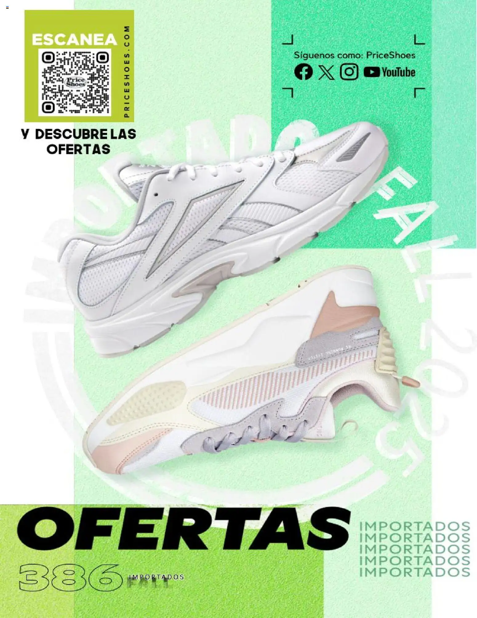 Nuevas ofertas de Price Shoes válidas en toda la República Mexicana desde el 22.10.2025. ¡Encuentra las mejores ofertas en Price Shoes catálogo Fall Importados Ofertas! | Página: 1