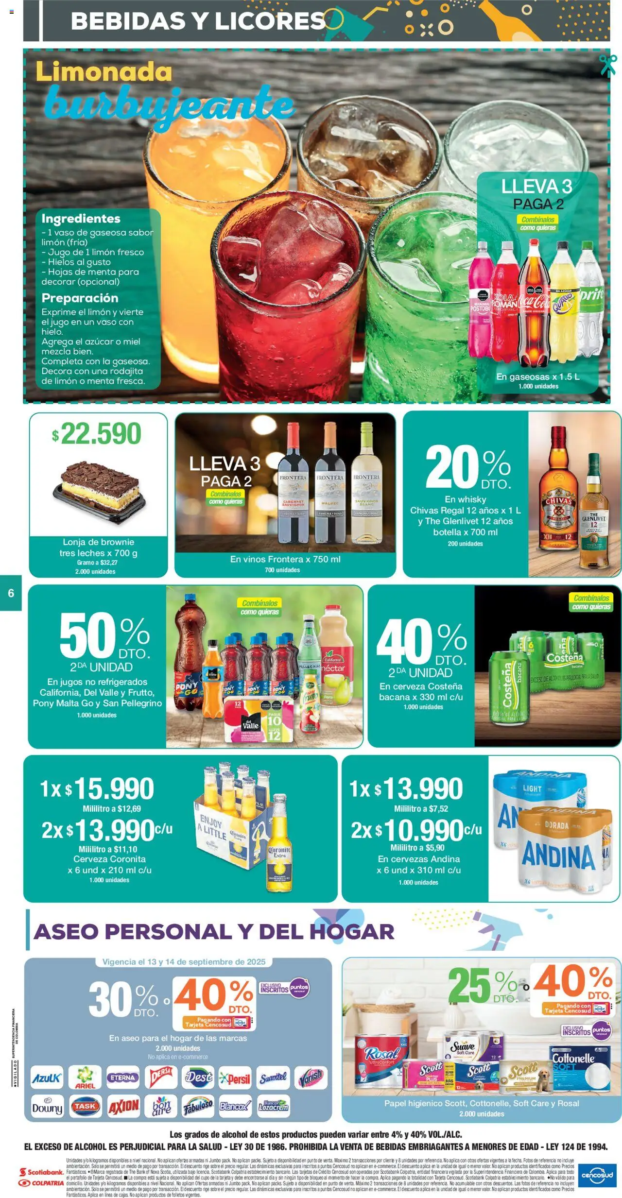 Jumbo revista - valida desde el 12.09.2025 | Página: 6 | Productos: Sobre, Caja, Papel higiénico, Cerveza