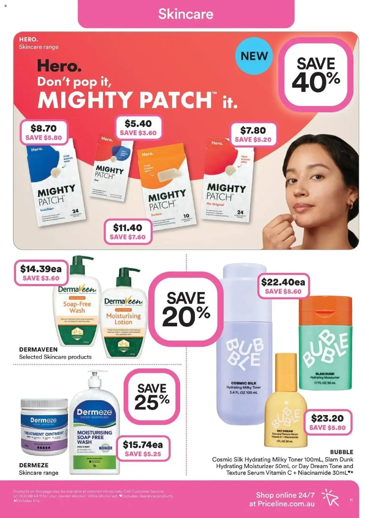 Priceline Pharmacy catalogue - valid from 26.03.2026 | Page: 11 | Products: Kits, Lotion, Toner, Treatment