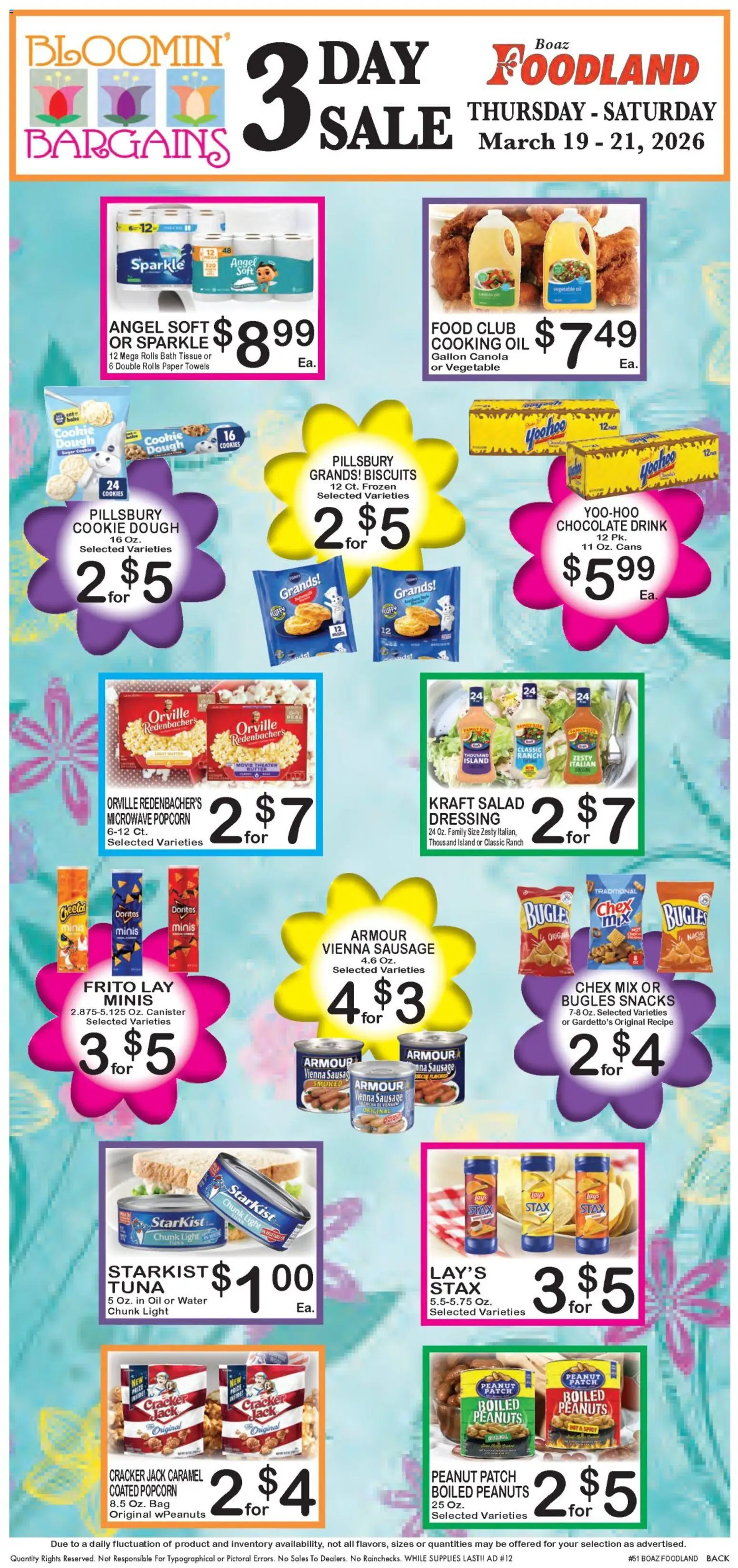Foodland Weekly Ad - valid from 17.03.2026 | Page: 6 | Products: Bath, Chocolate, Cookies, Sugar