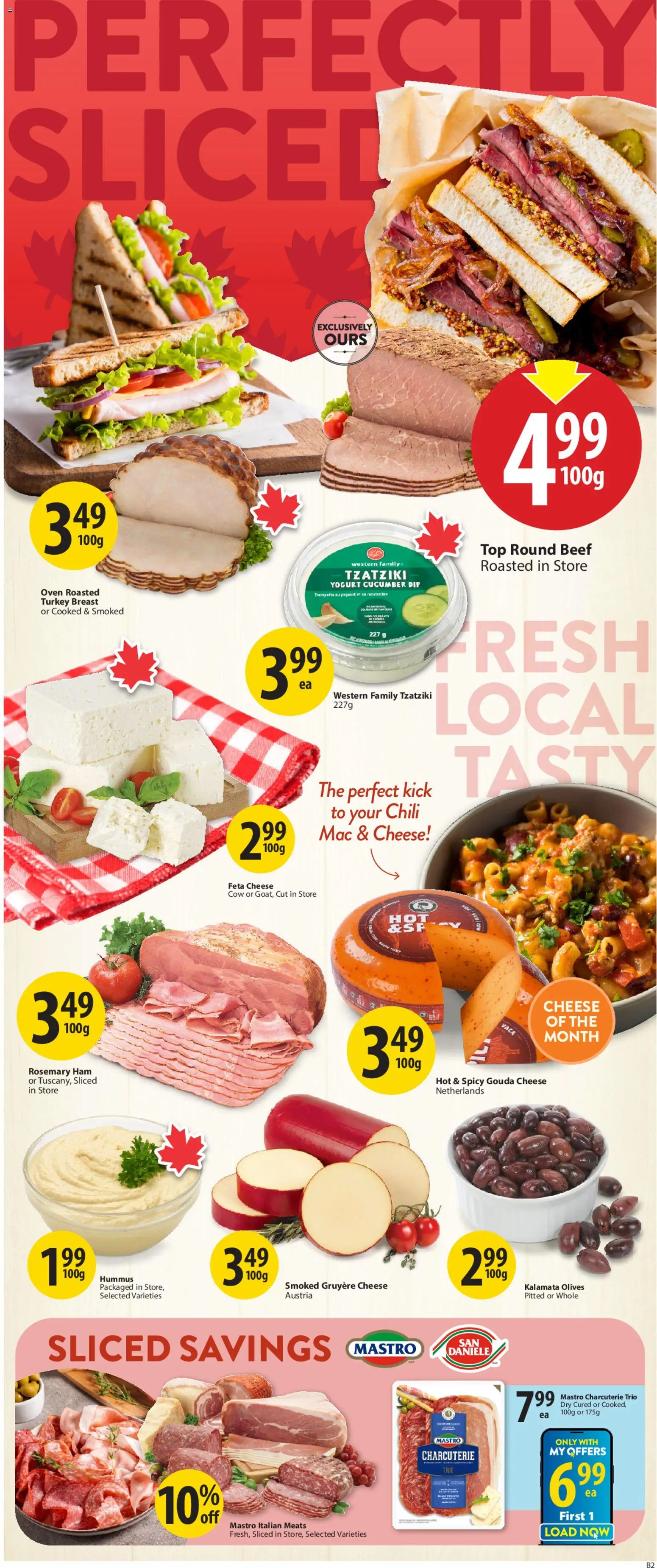 Save on foods flyer valid from 23.04.2026 | Page: 9 | Products: Beef, Turkey, Yogurt, Ham