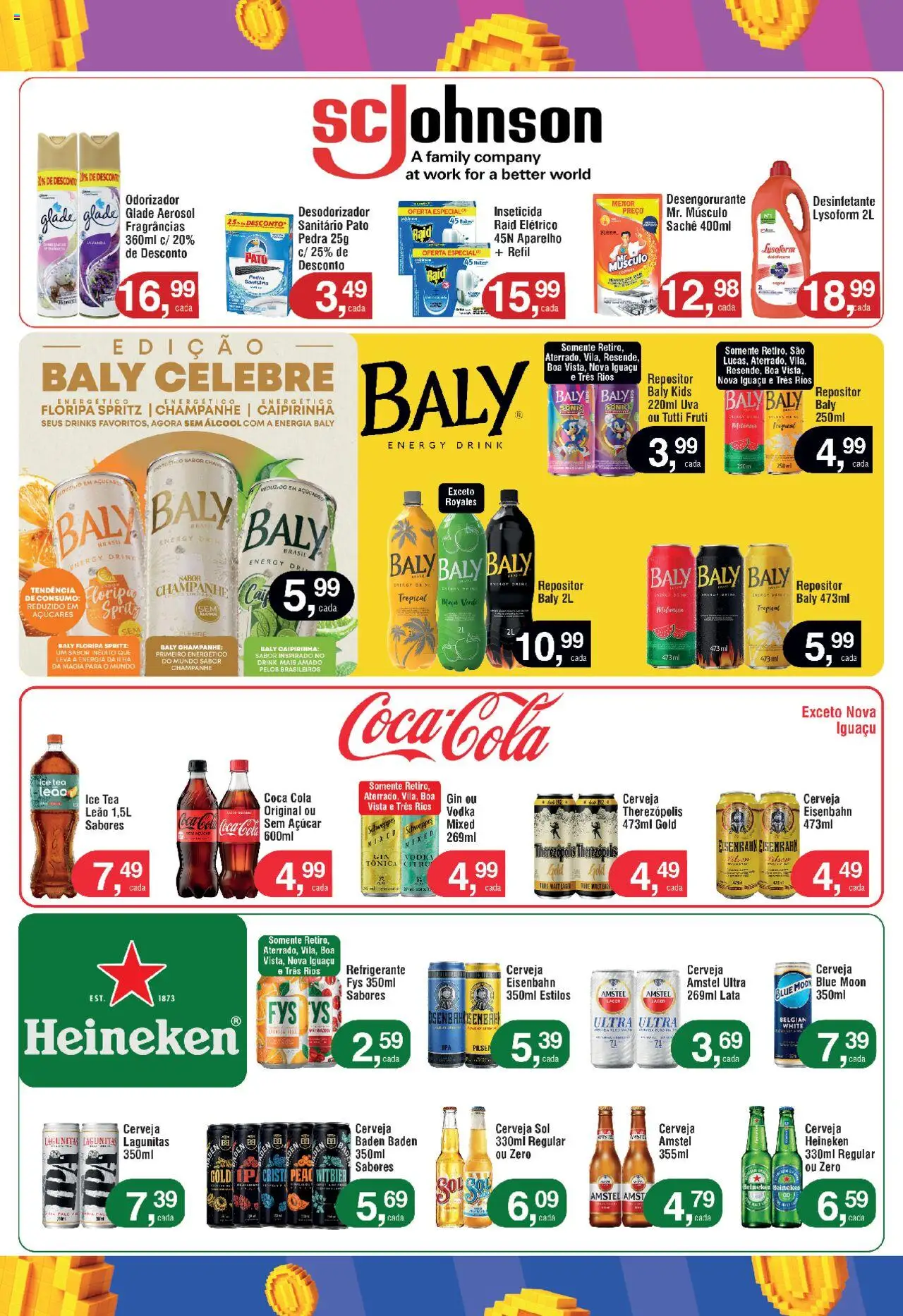 Royal Supermercados Folheto - válido de 15.09.2025 | Página: 12 | Produtos: Chá, Gin, Heineken, Desinfetante