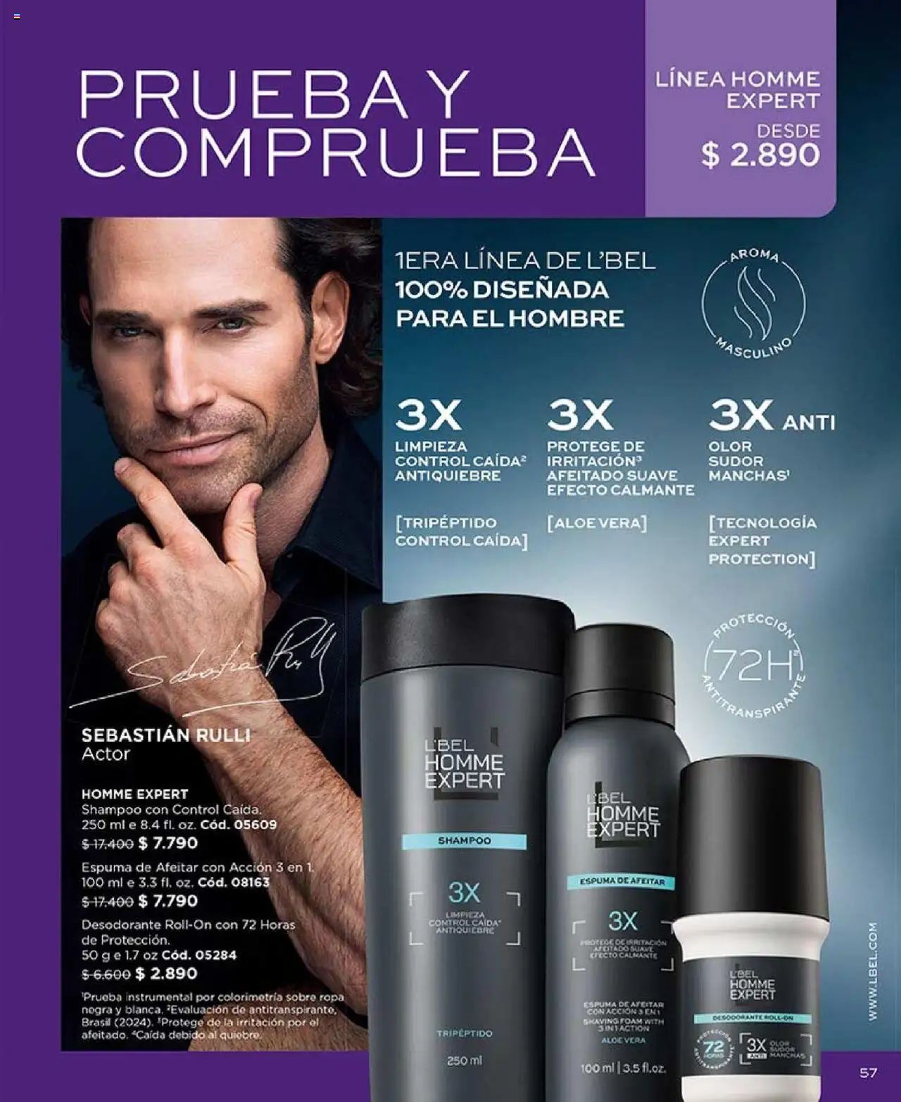 Catálogo L'Bel Campaña 13 │ válido desde el 29.07.2025 | Página: 57 | Productos: Espuma, Desodorante, Sobre, Shampoo