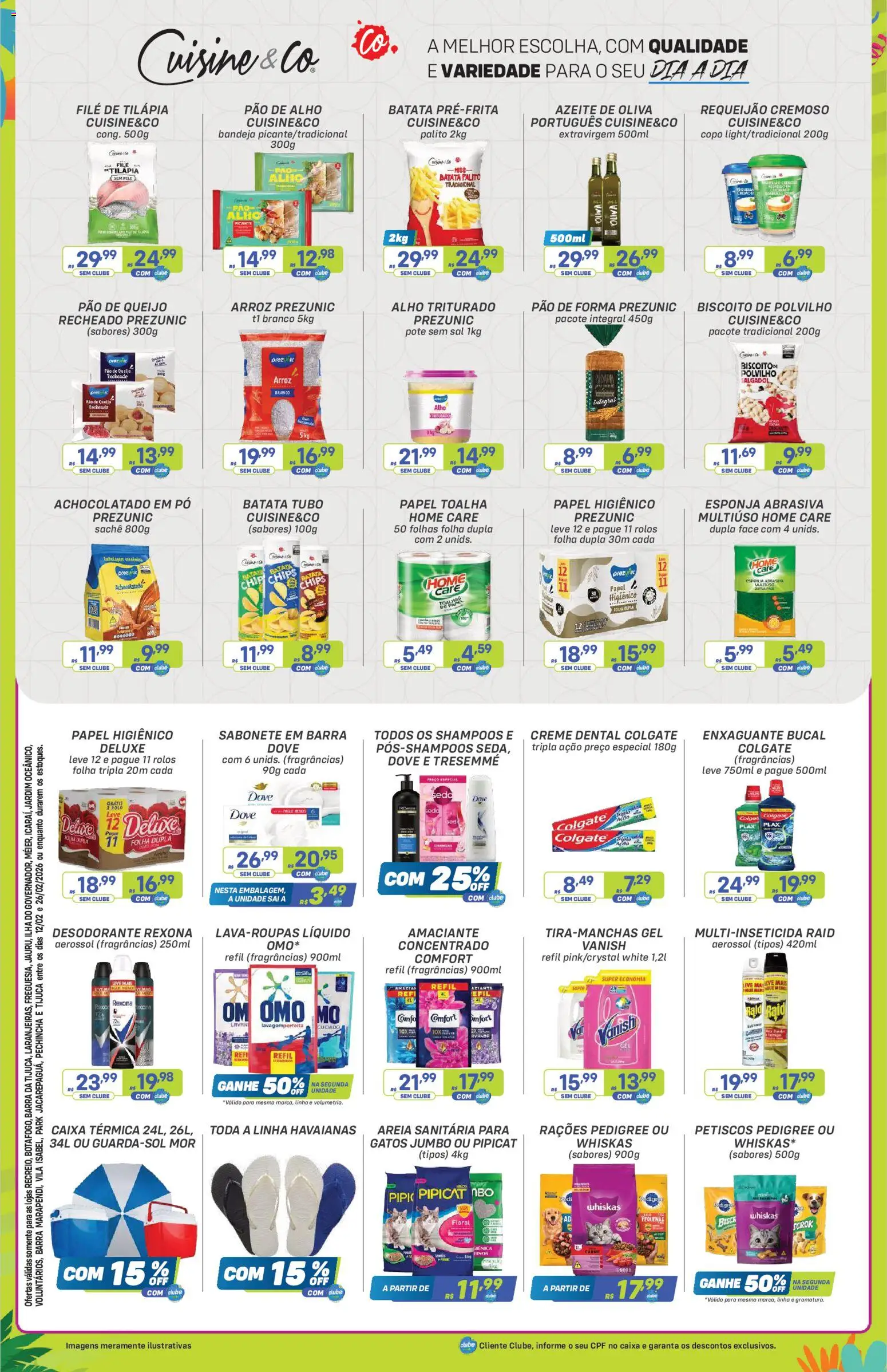 Prezunic Folheto - válido de 12.02.2026 | Página: 7 | Produtos: Pão de forma, Creme, Creme dental, Vanish