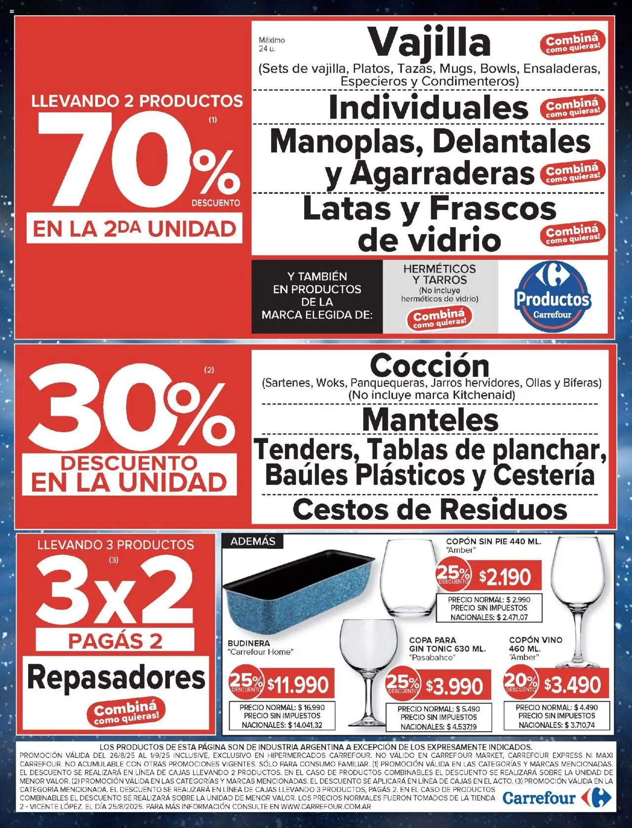 Carrefour ofertas │ válido desde el 26.08.2025 | Página: 20 | Productos: Budinera, Caso, Sobre, Gin