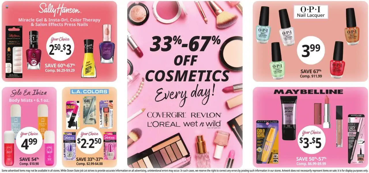 Ocean State Job Lot Weekly Ad - valid from 31.07.2025 | Page: 19 | Products: Press, Nail, Concealer, Eyeliner