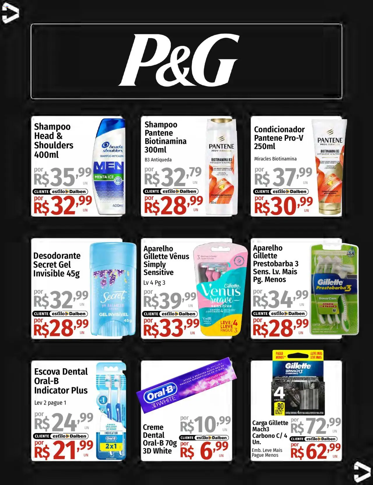 Supermercado Dalben Folheto - válido de 16.09.2025 | Página: 32 | Produtos: Shampoo, Condicionador, Desodorante, Creme
