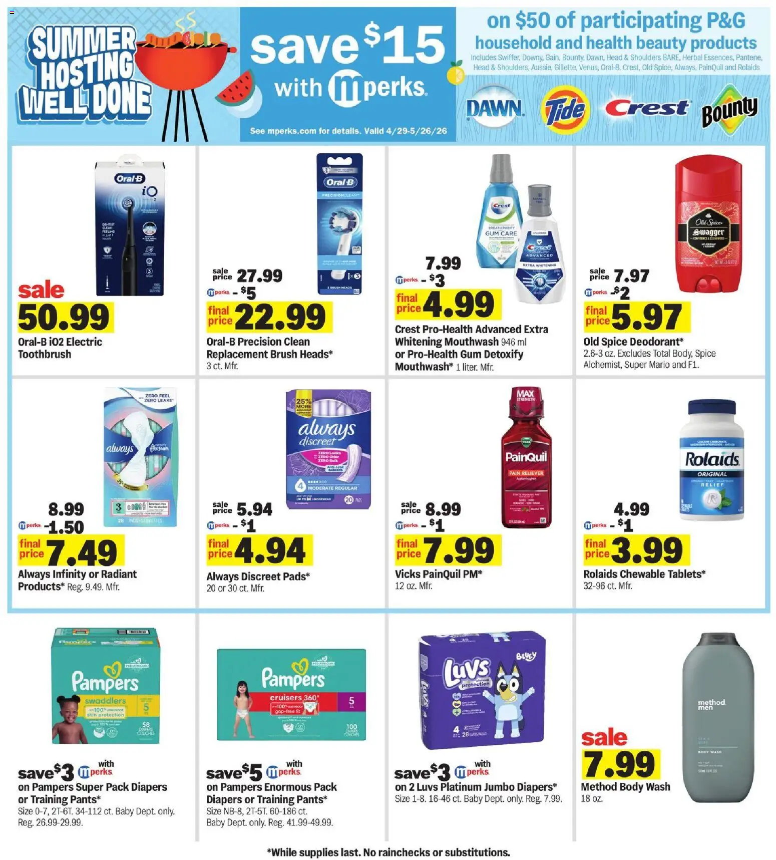Meijer Weekly Ad - MI - valid from 29.04.2026 | Page: 41 | Products: Brush, Toothbrush, Mouthwash, Body Wash