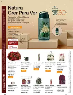Natura - Ciclo 17/2025 - Pré-Visualização do folheto da loja Natura, válido de 14.10.2025 | Página: 192 | Produtos: Caneta, Mochila, Bolsa, Saboneteira