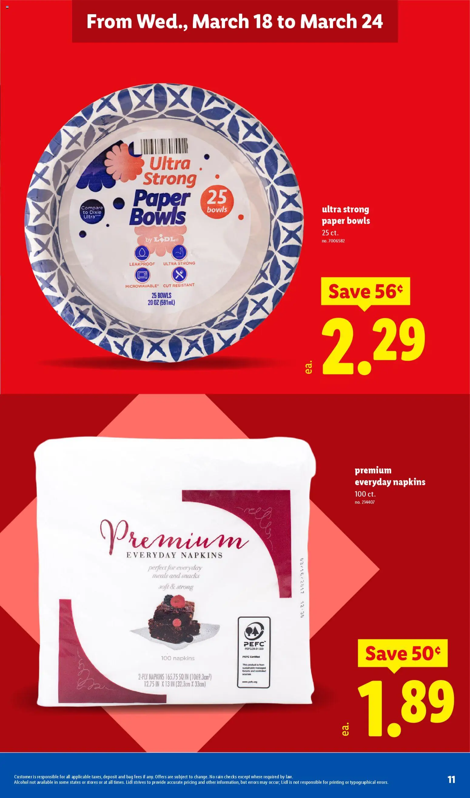 Lidl Weekly Ad - valid from 18.03.2026 | Page: 11 | Products: Bag