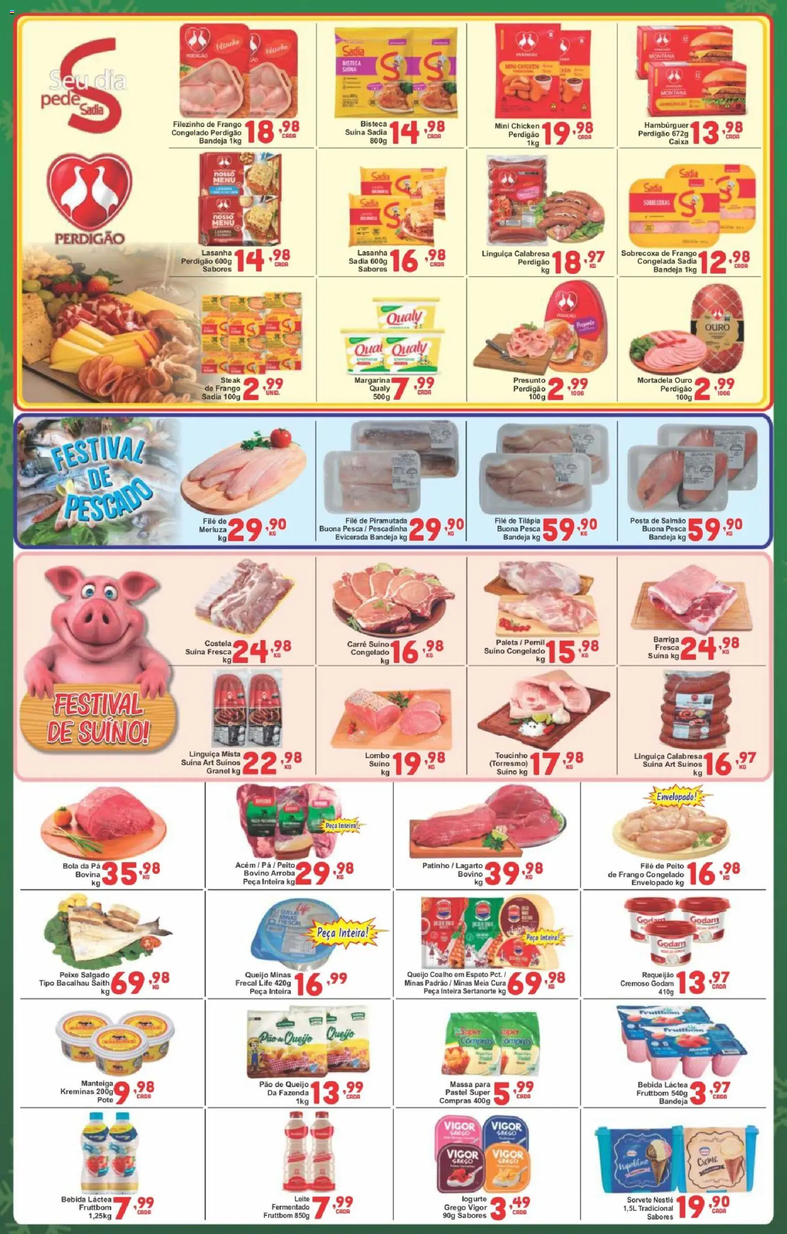 Rede Super Compras Folheto - válido de 29.11.2025 | Página: 3 | Produtos: Bacalhau, Lombo, Queijo, Sorvete