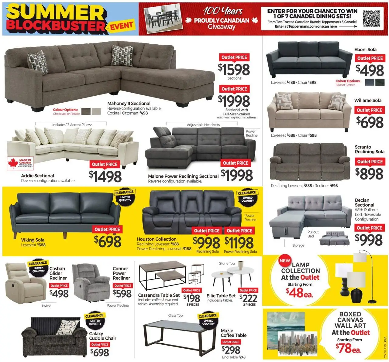 Tepperman's flyer valid from 07.08.2025 | Page: 3 | Products: Sofa, Coffee table, Lamp, Chocolate