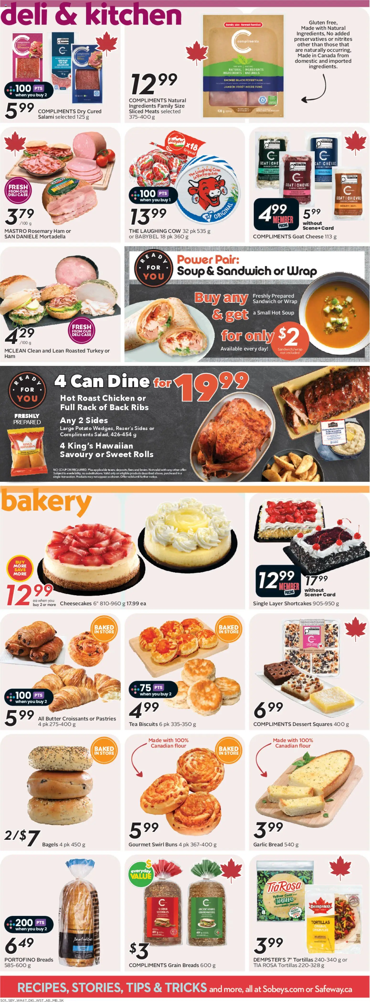 Safeway weekly flyer - MB flyer valid from 19.03.2026 | Page: 9 | Products: Tea, Butter, Cheese, Salami
