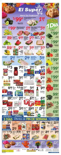 Preview of El Super weekly ads valid from 29.10.2025