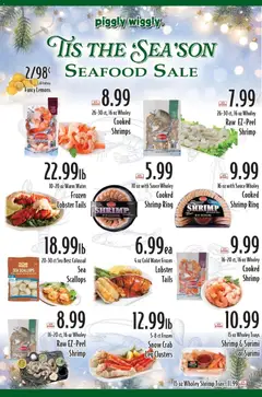 Preview of Piggly Wiggly weekly ads valid from 26.12.2025 | Page: 8 | Products: Ring, Water, Sauce, Seafood