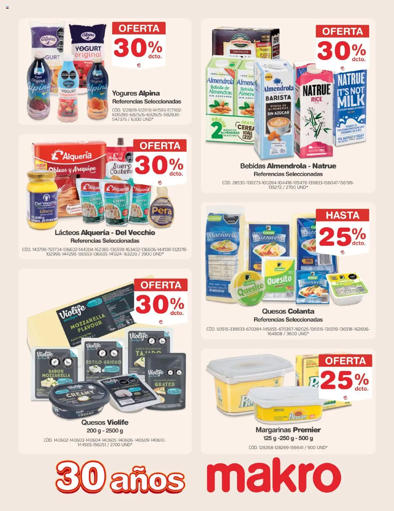Makro revista - valida desde el 19.09.2025 | Página: 28 | Productos: Arequipe, Peso, Queso, Pera