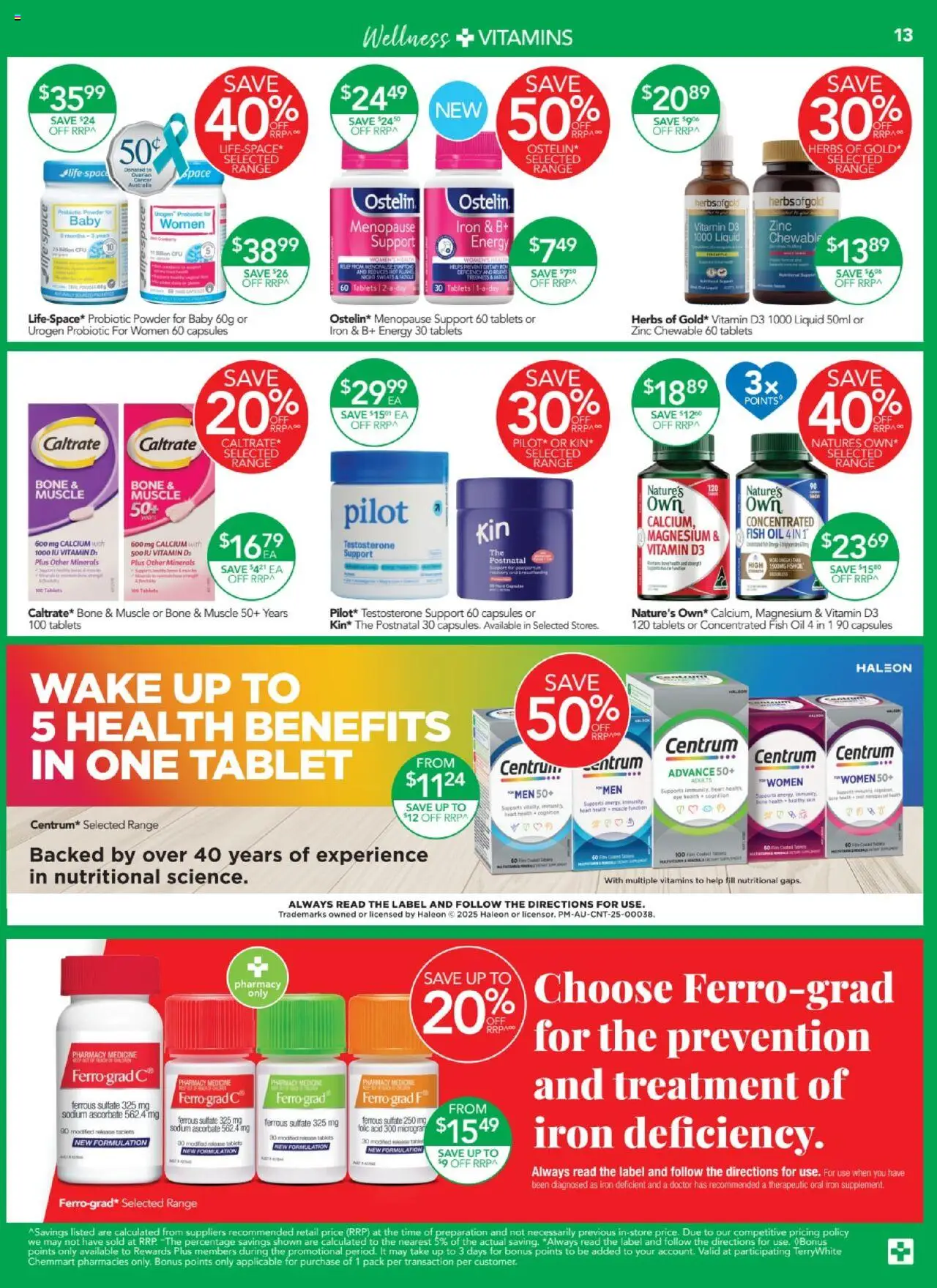 Terry White catalogue - valid from 31.07.2025 | Page: 15 | Products: Iron, Treatment, Vitamin, Zinc