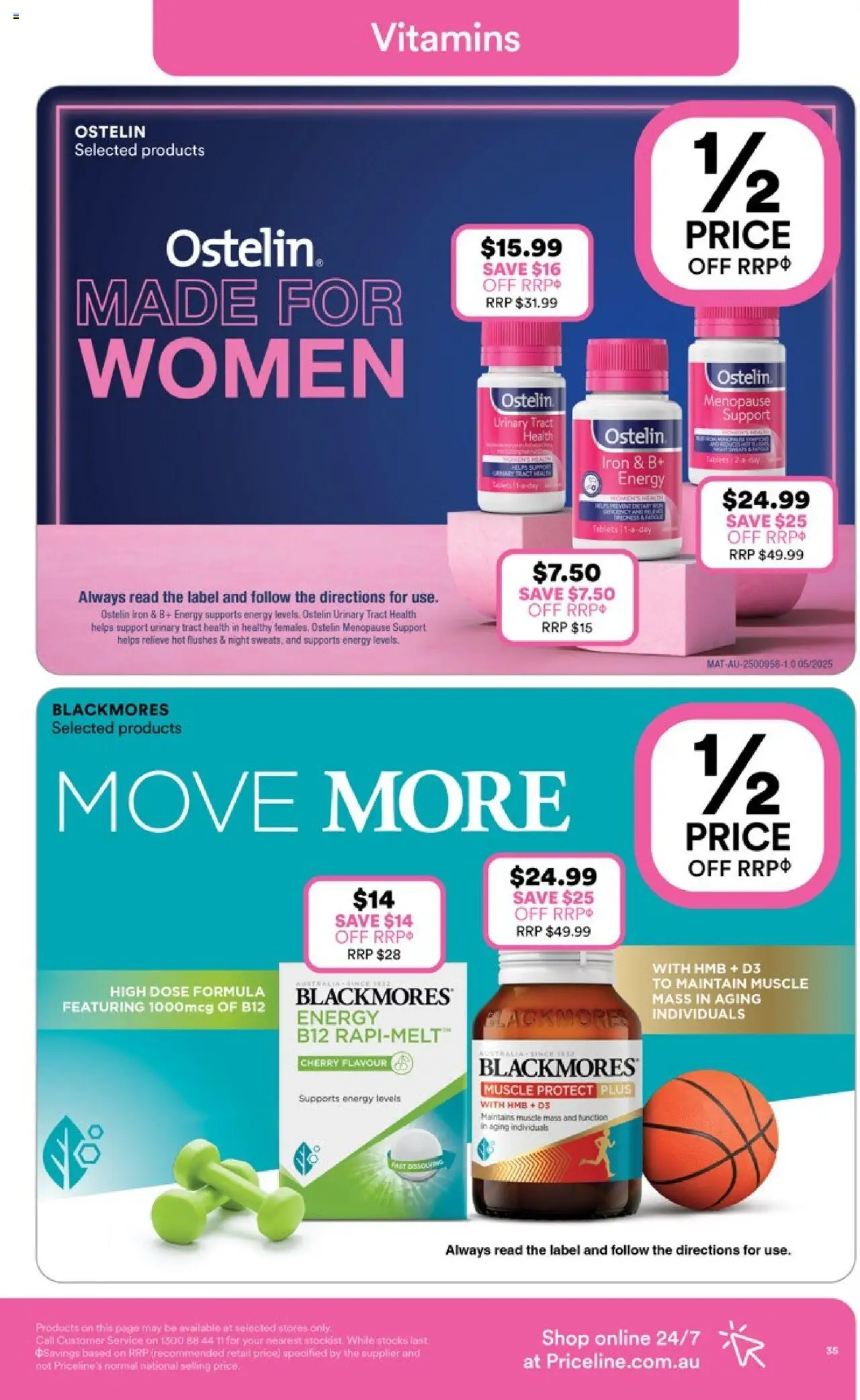 Priceline Pharmacy catalogue - valid from 16.10.2025 | Page: 35 | Products: Iron, Tablets