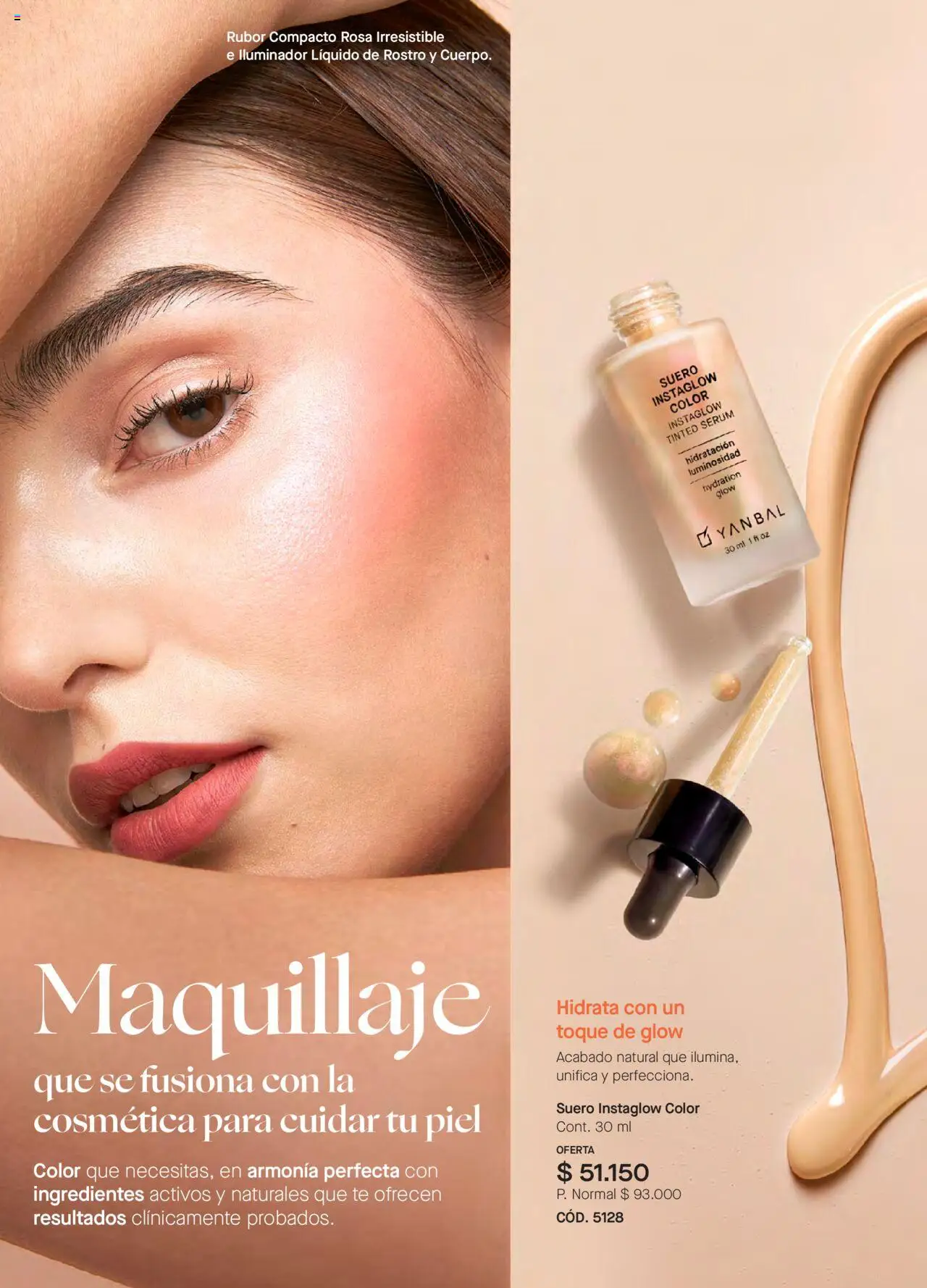Yanbal revista - valida desde el 11.10.2025 | Página: 50 | Productos: Iluminador, Rubor, Serum, Maquillaje